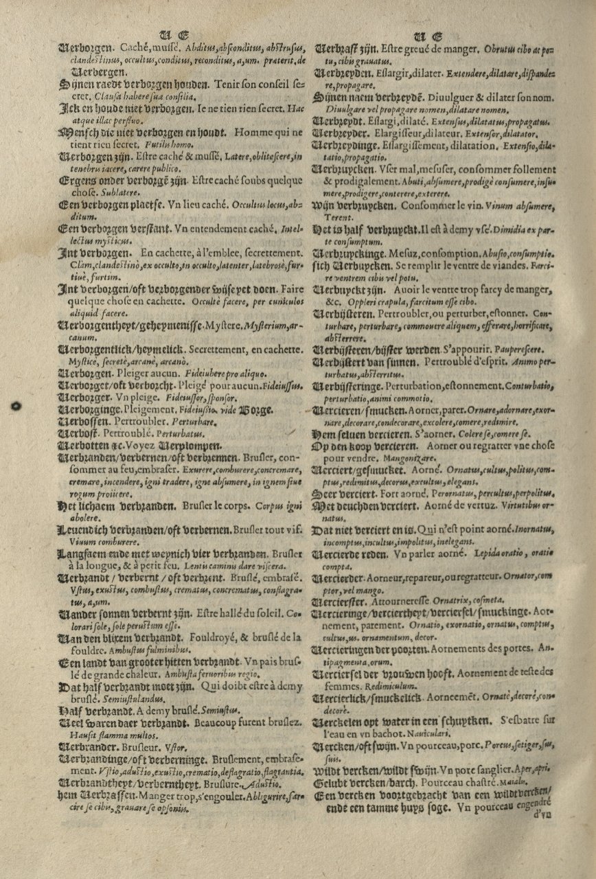 1573 - Christophe Plantin - Trésor du langage bas-allemand - Greifswald 1573 - Christophe Plantin - Trésor du langage bas-allemand - Greifswald