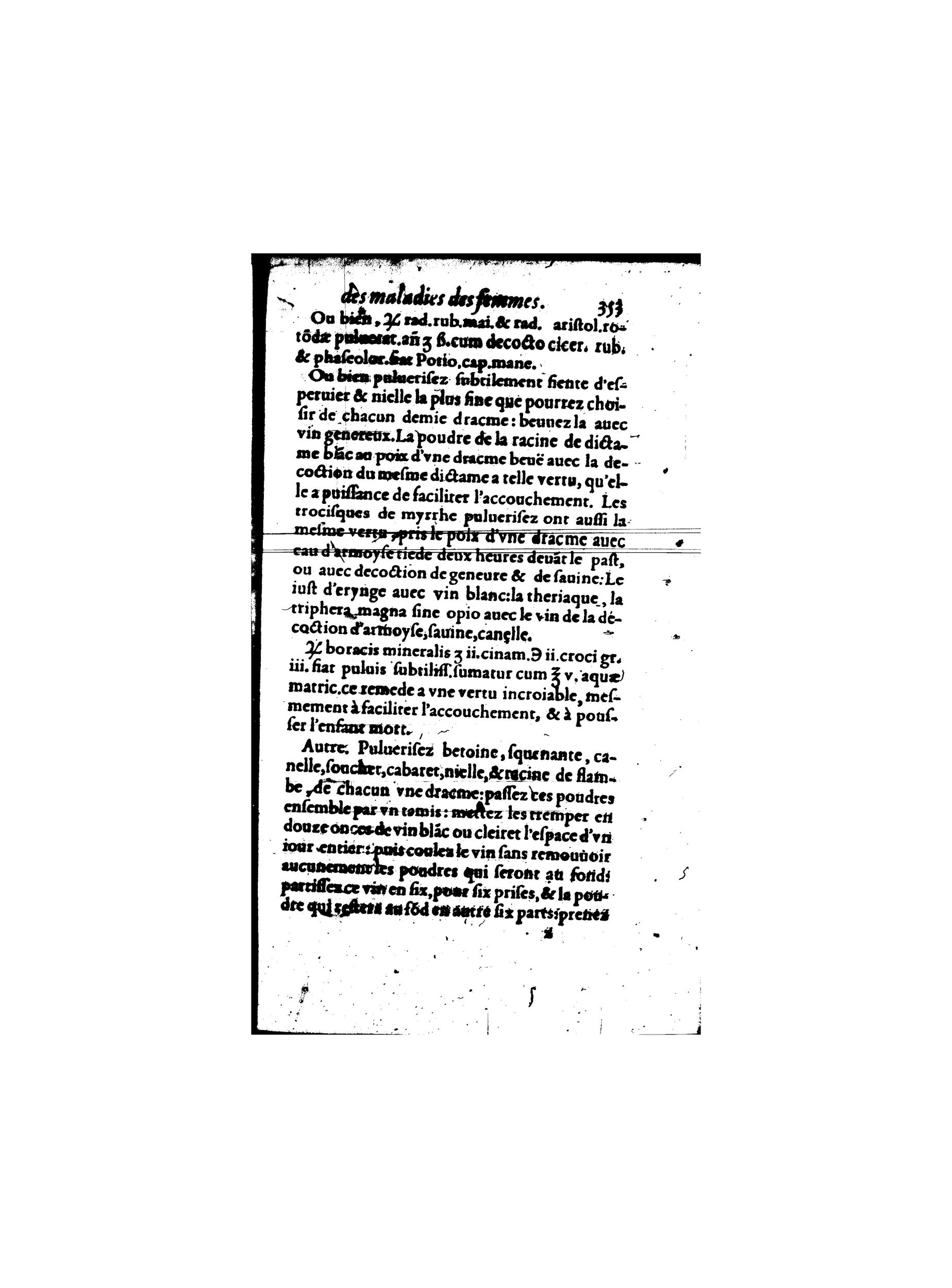 1587 - Jacques du Puis - Trésor des remèdes secrets pour les maladies des femmes - BnF 1587 - Jacques du Puis - Trésor des remèdes secrets pour les maladies des femmes - BnF