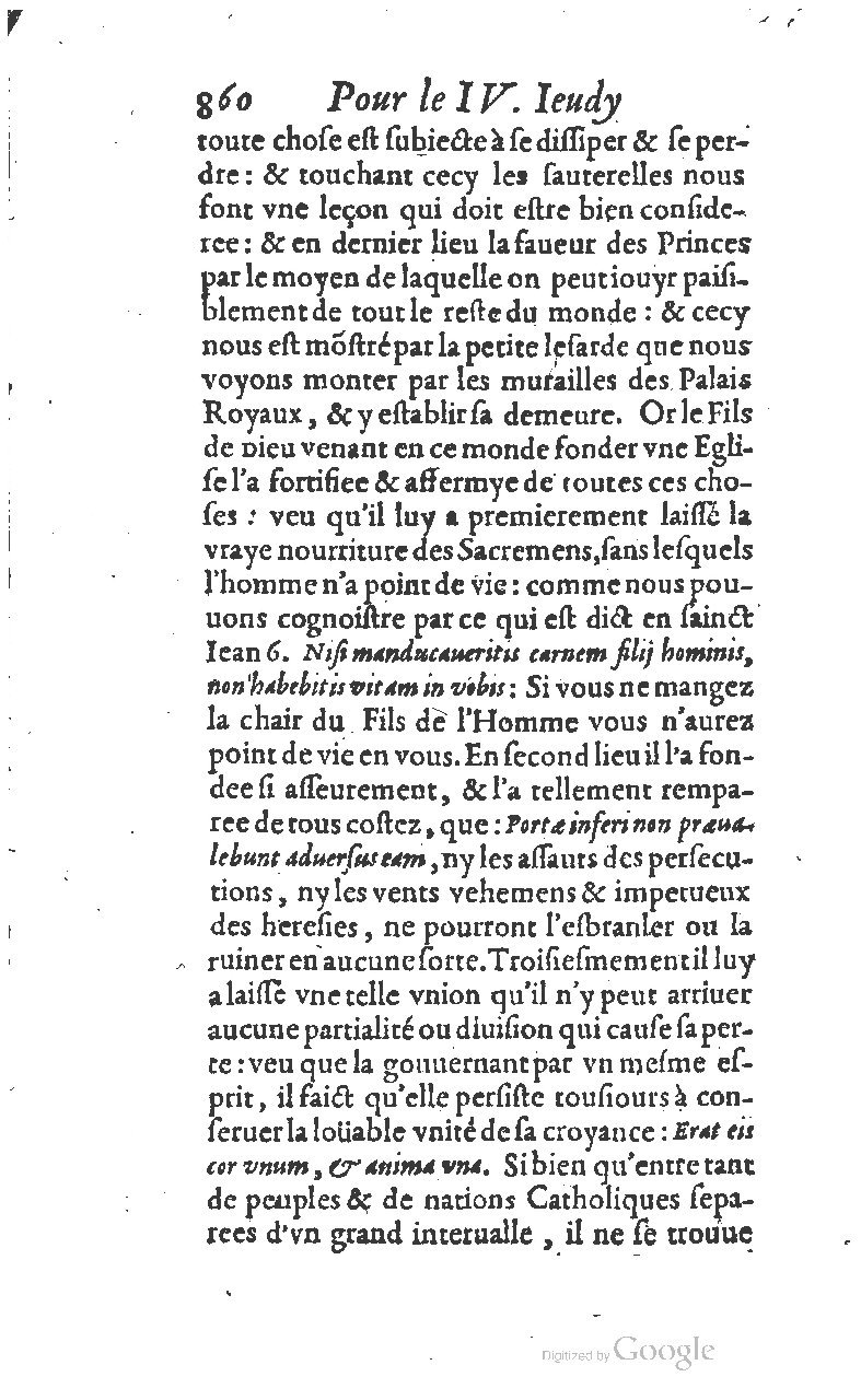 1607 - Nicolas Du Fossé - Trésor quadragésimal - T 01 - BM Lyon