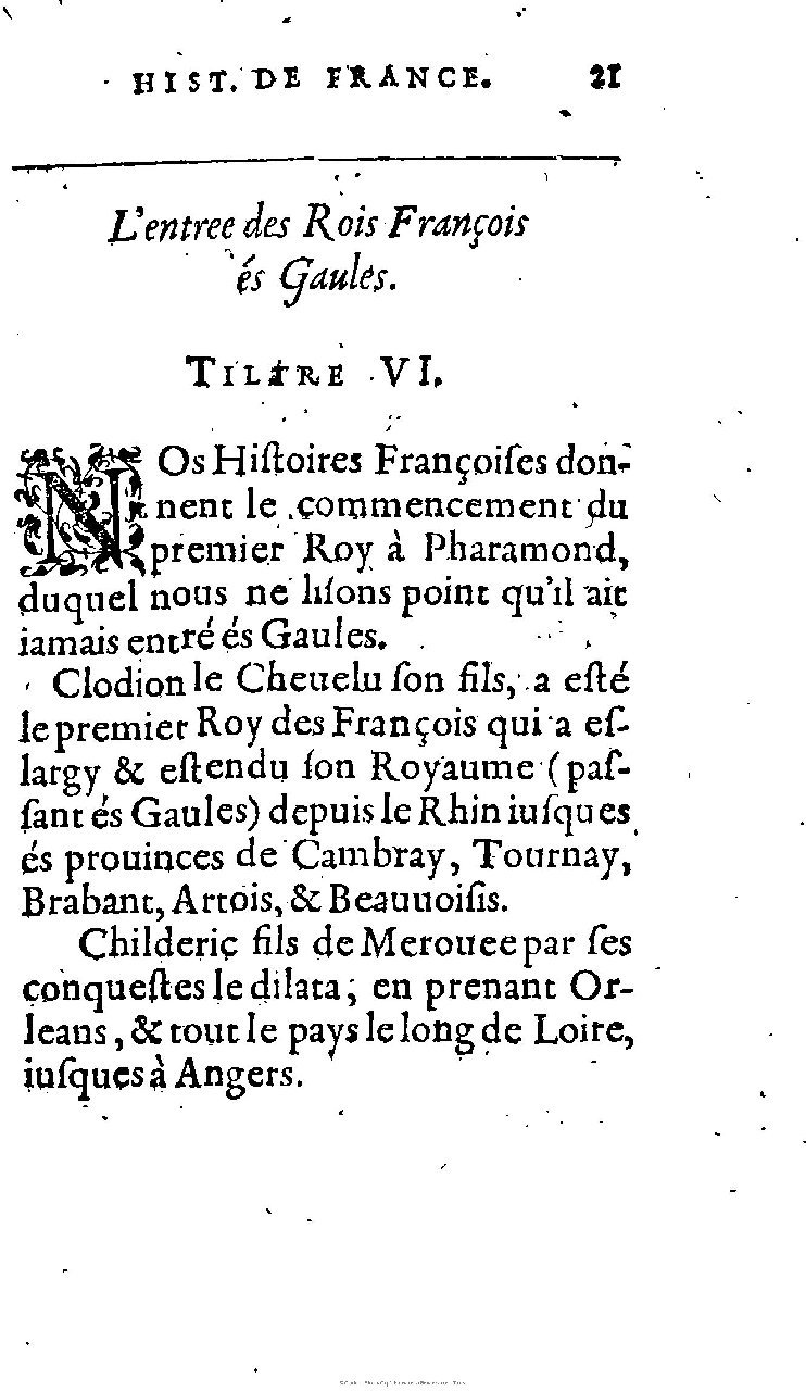 1603 - Galiot Corrozet - Trésor des histoires de France - Michigan