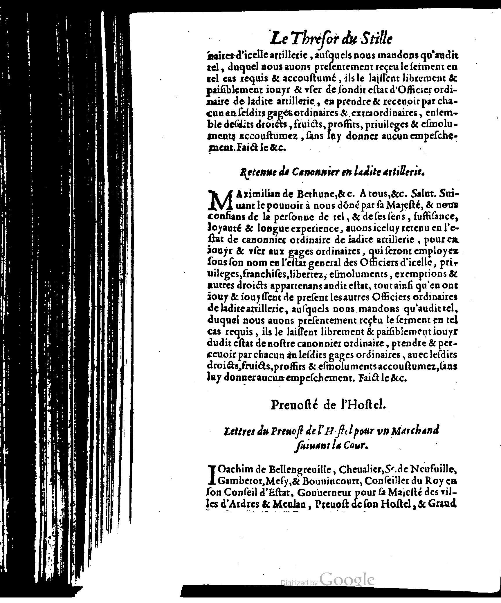 1614 - Jean Richer - Trésor du nouveau style et protocole de la chancellerie de France - BSB Munich