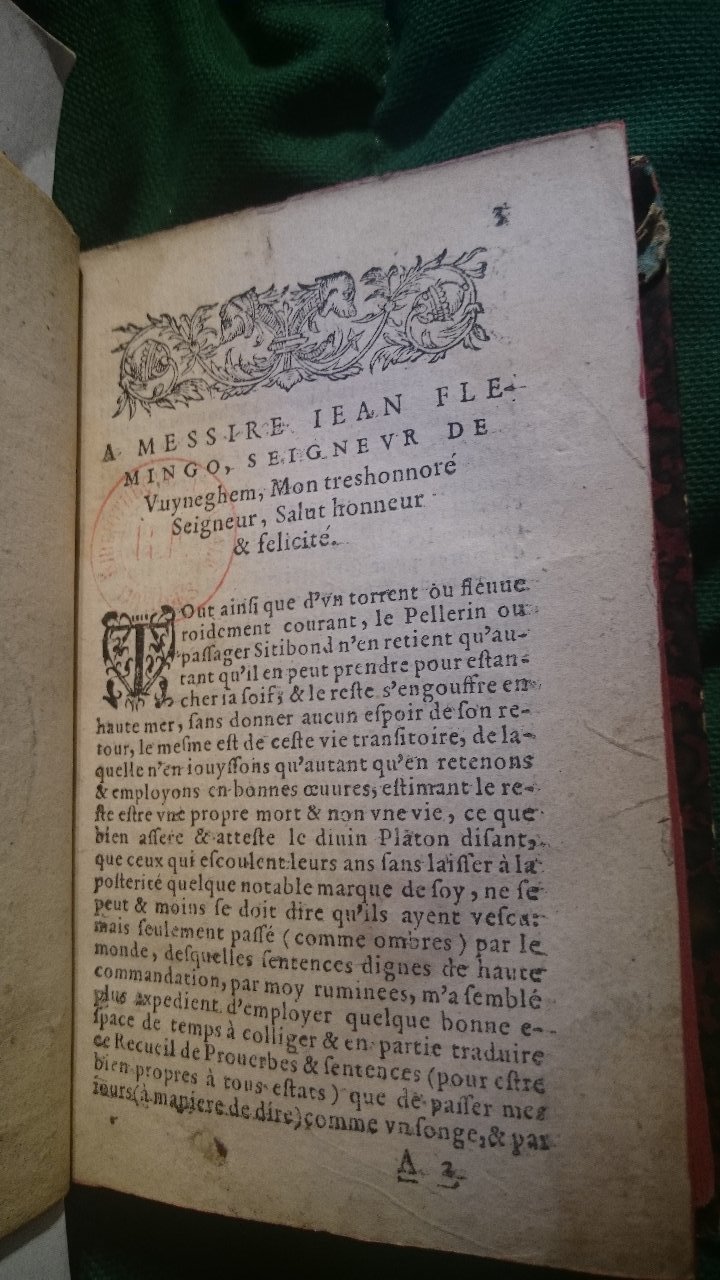 1579 - Nicolas Lescuyer - Trésor des sentences dorées - BnF