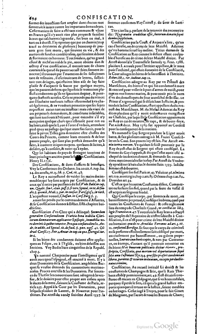 1629 - Veuve Nicolas Buon - Trésor du droit français (29620 T. 1) - BM Lyon 1629 - Veuve Nicolas Buon - Trésor du droit français (29620 T. 1) - BM Lyon