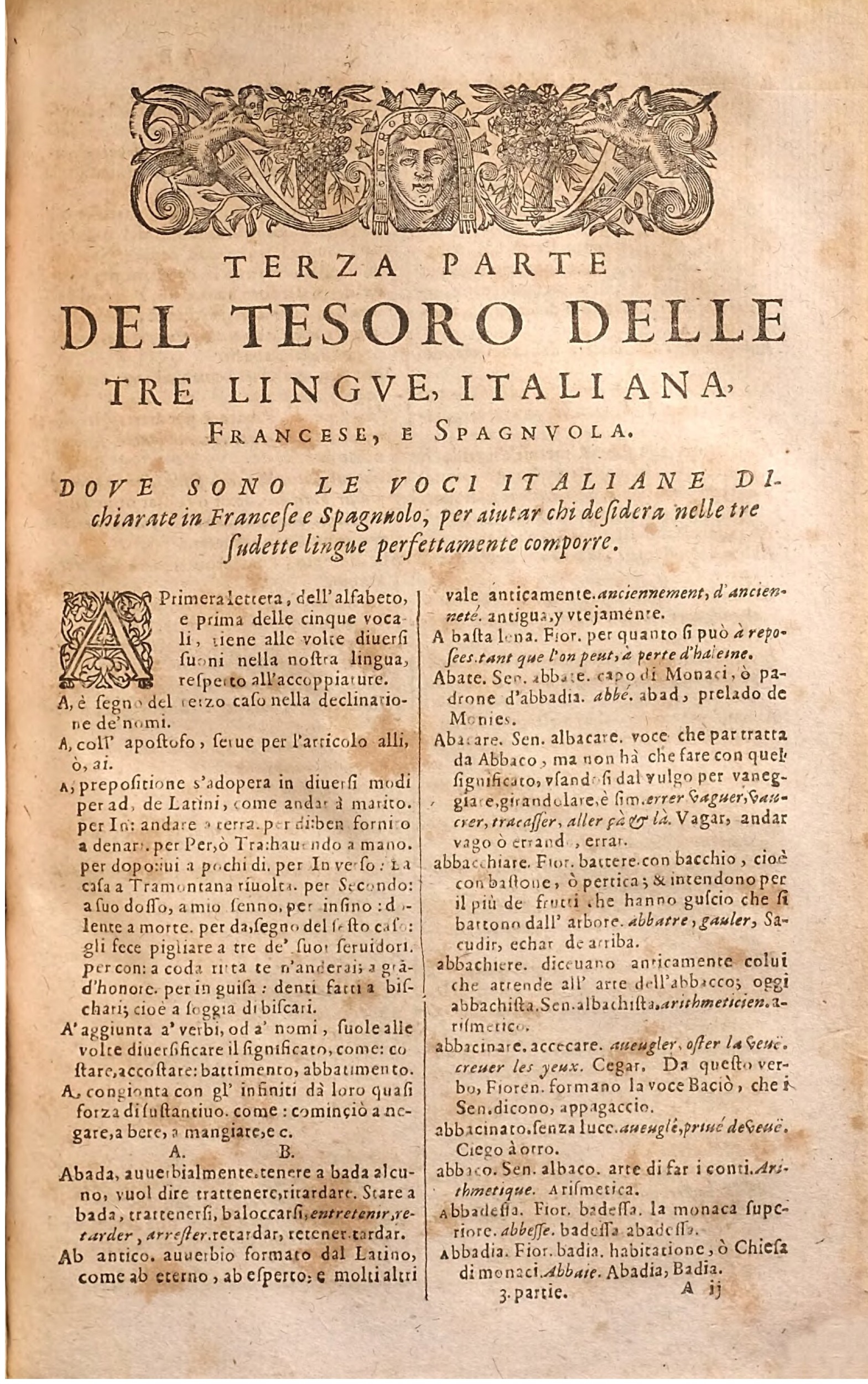 1627 - Jacques Crespin - Trésor des trois langues (Troisième partie) - Regensburg
