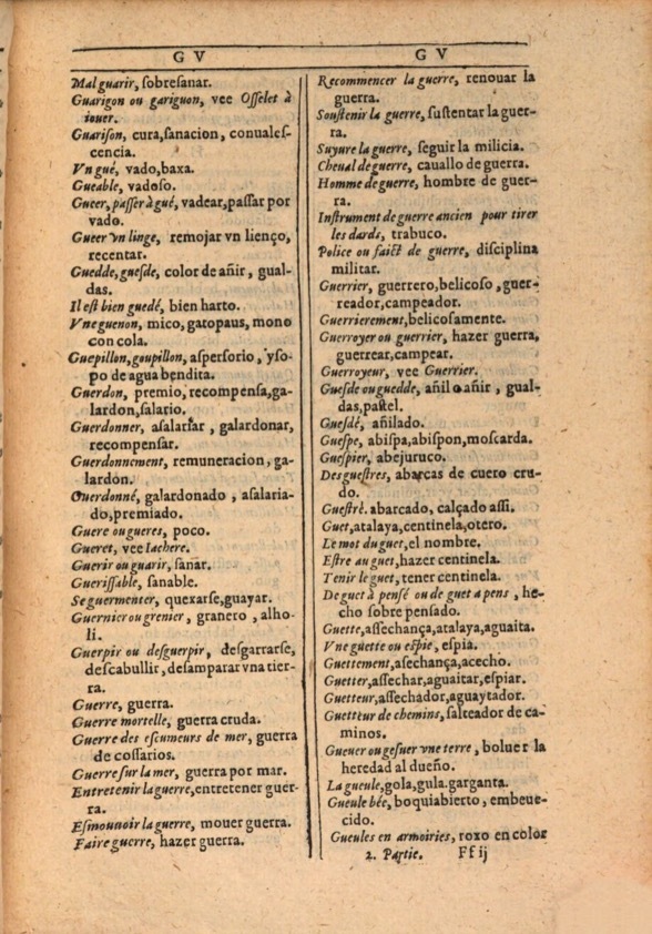 1607 - Marc Orry - Trésor des deux langues espagnole et française (Première et Seconde parties) - ÖNB Wien