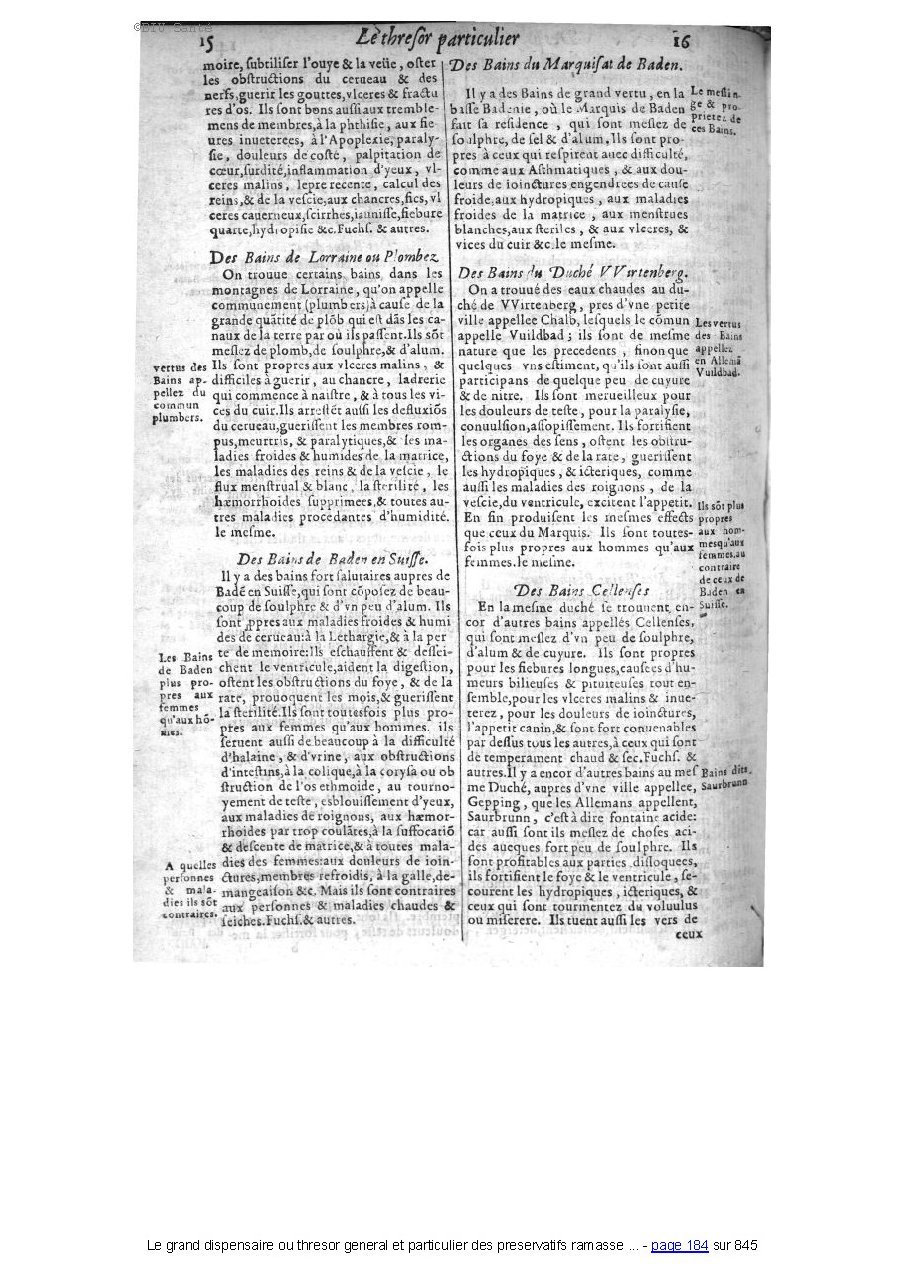 1609 - Étienne Gamonet - Grand dispensaire ou Trésor général et particulier des préservatifs - BIU Santé 1609 - Étienne Gamonet - Grand dispensaire ou Trésor général et particulier des préservatifs - BIU Santé