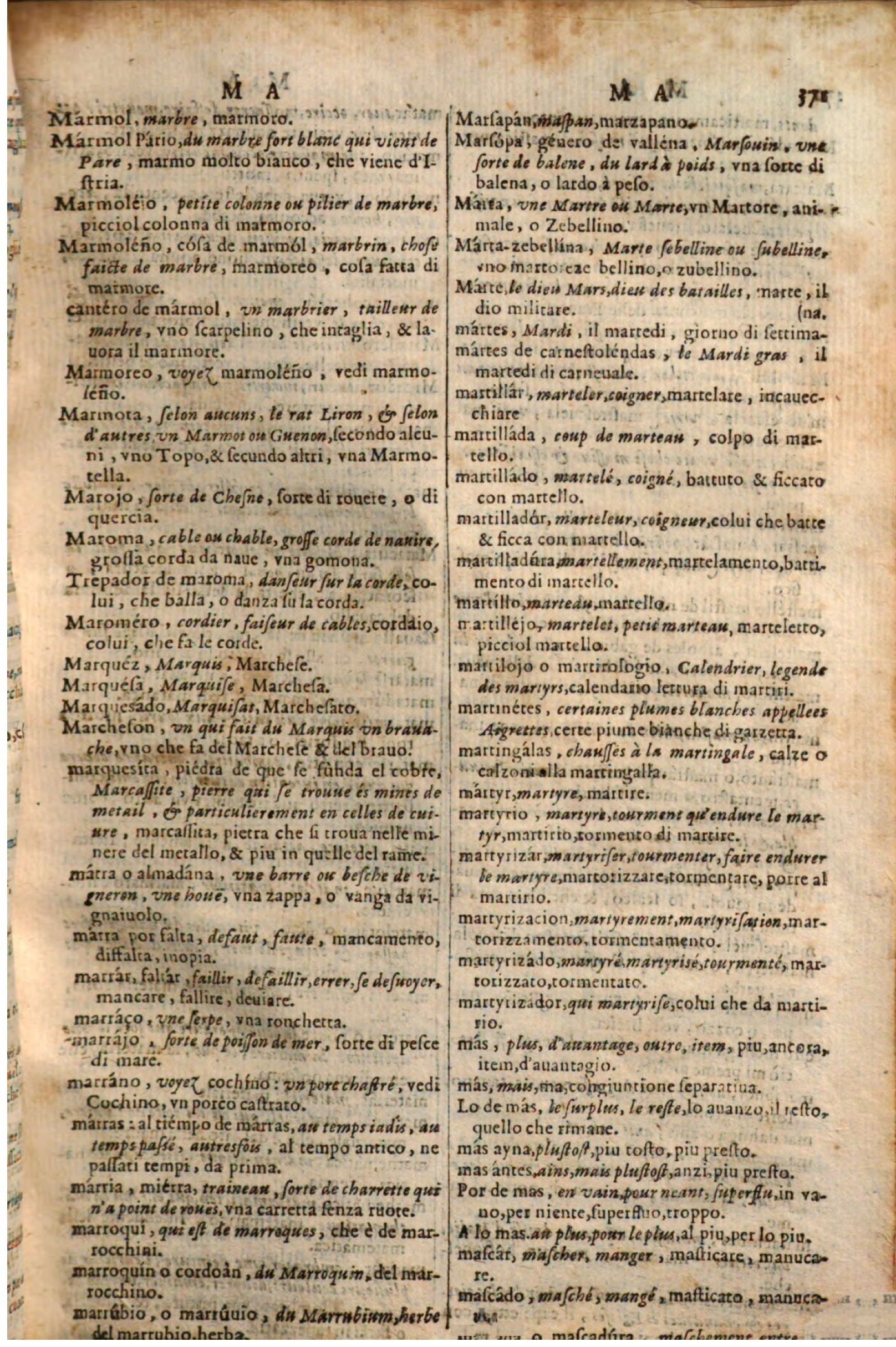 1644 - Jacques Crespin - Trésor des trois langues - Passau