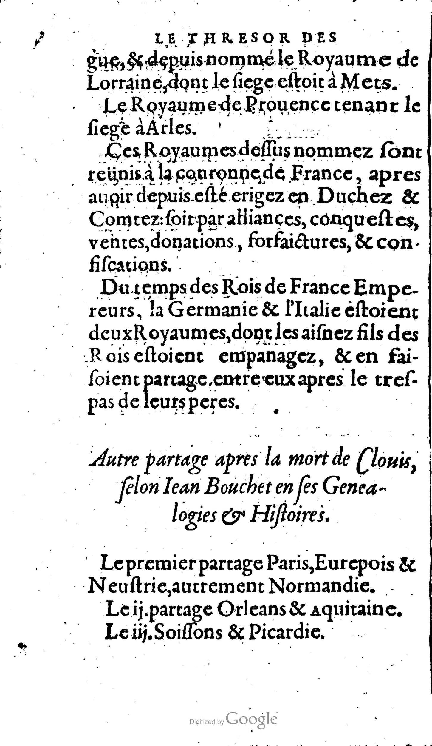 1604 - Galiot Corrozet - Trésor des histoires de France - BnF Arsenal