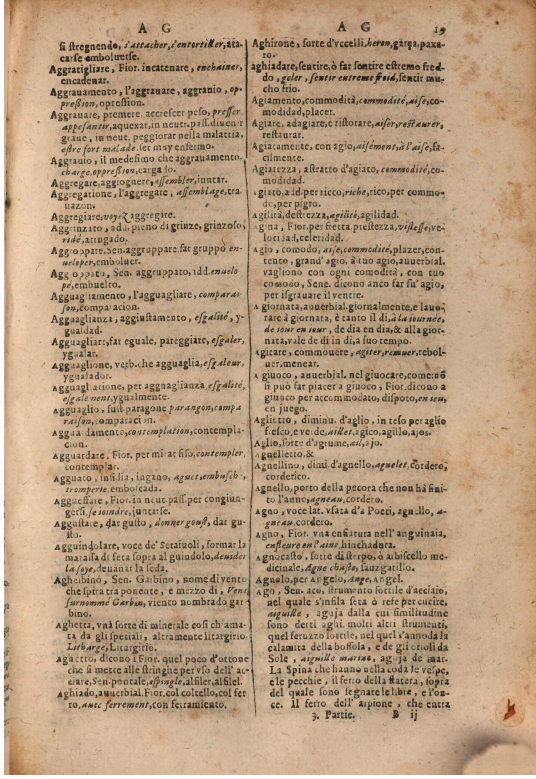 1637 - Jacques Crespin - Trésor des trois langues (Trois parties) - BSB Munich