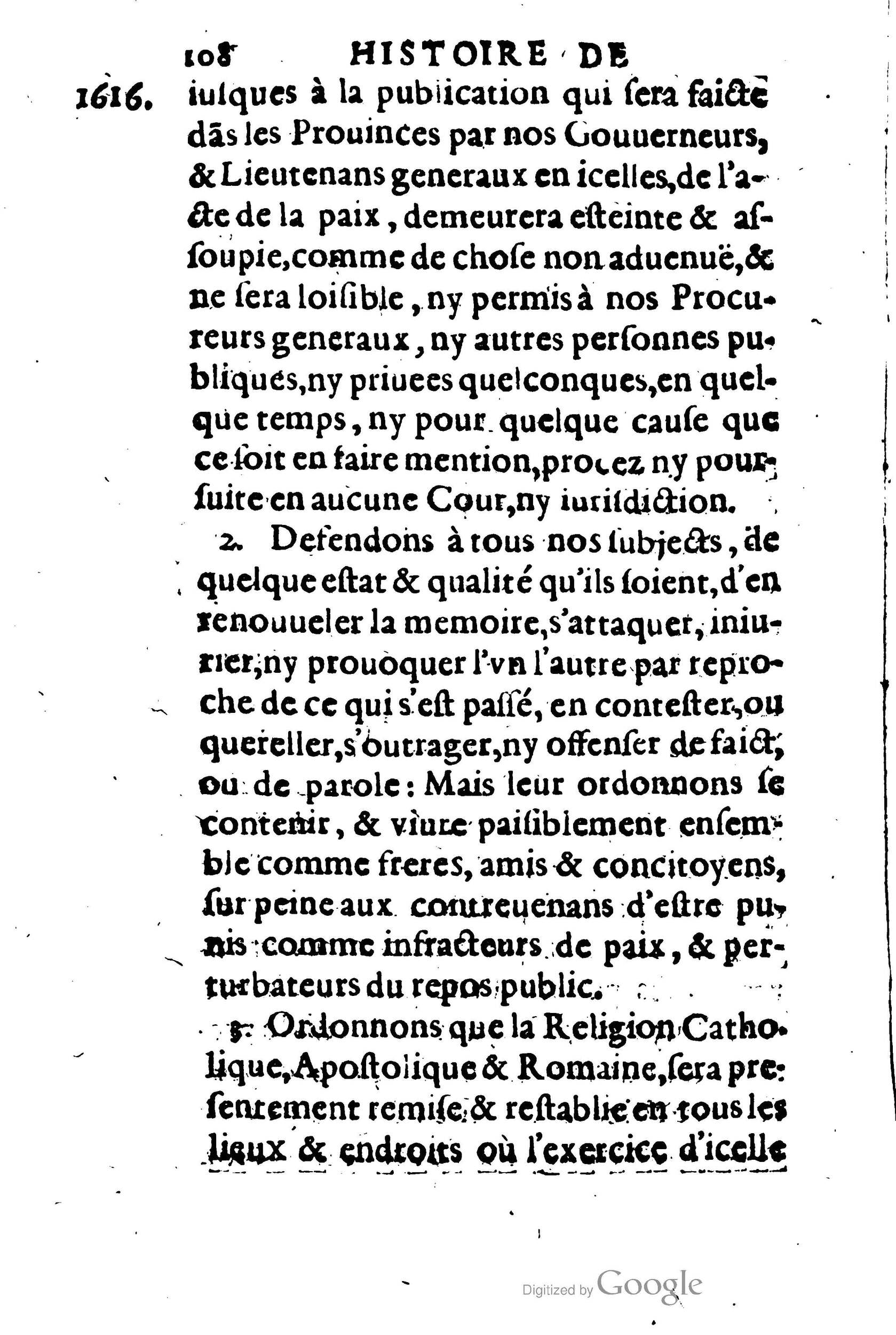 1623 - Joseph Bouillerot - Trésor de l’histoire générale de notre temps - BM Lyon