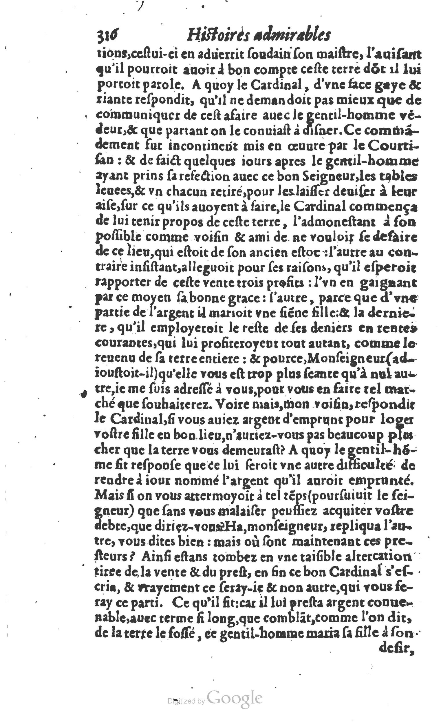 1610 - Paul Marceau - Trésor d’histoires admirables et mémorables - Princeton