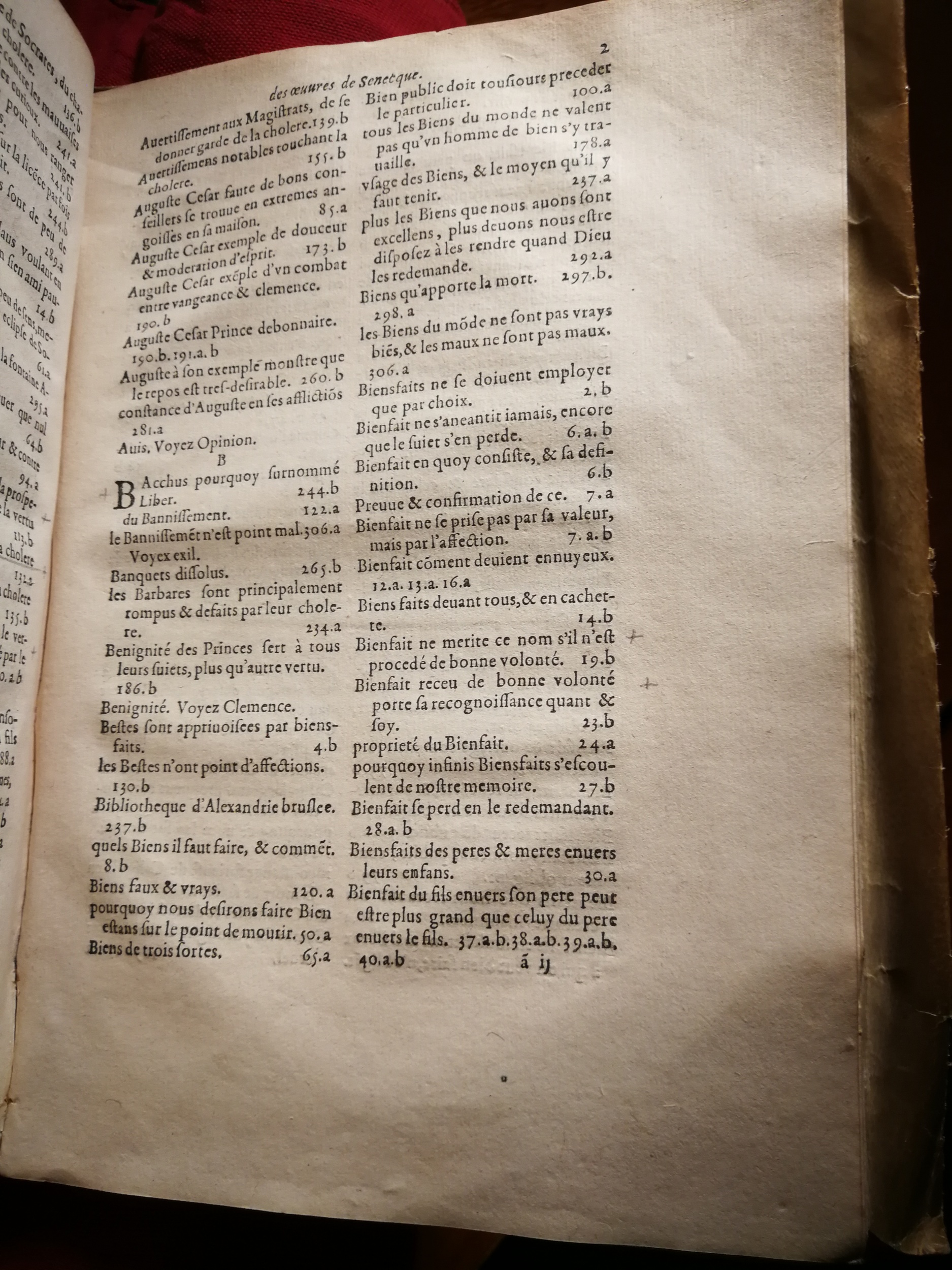 1595 - Jean Houzé - Œuvres morales et mêlées de Sénèque, Trésor de philosophie morale - T. 1 - BnF 1595 - Jean Houzé - Œuvres morales et mêlées de Sénèque, Trésor de philosophie morale - T. 1 - BnF