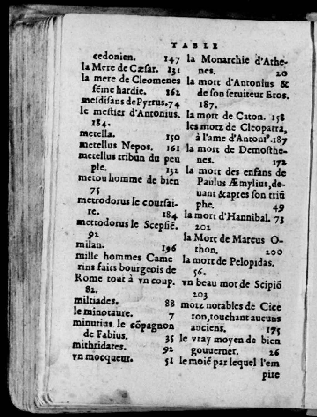 1574 - Benoît Rigaud - Trésor des vies de Plutarque - Avignon