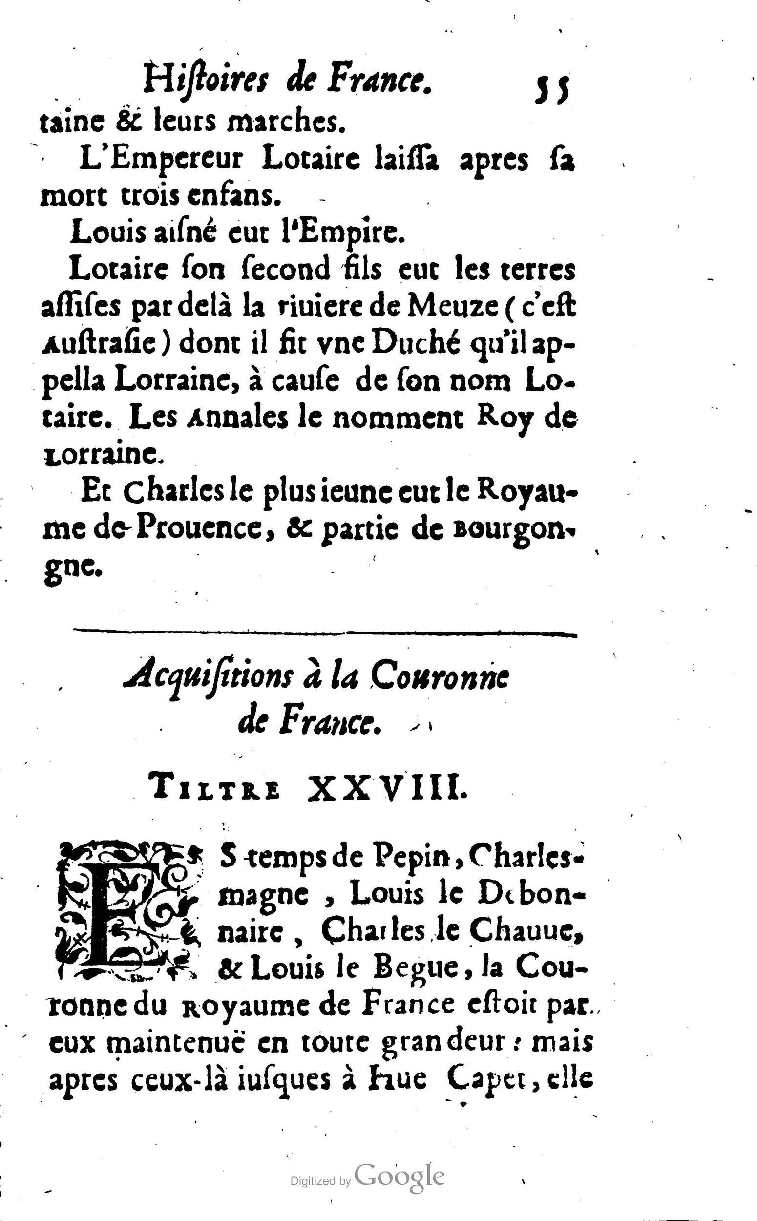 1638 - Jean Corrozet - Trésor des histoires de France - BM Lyon