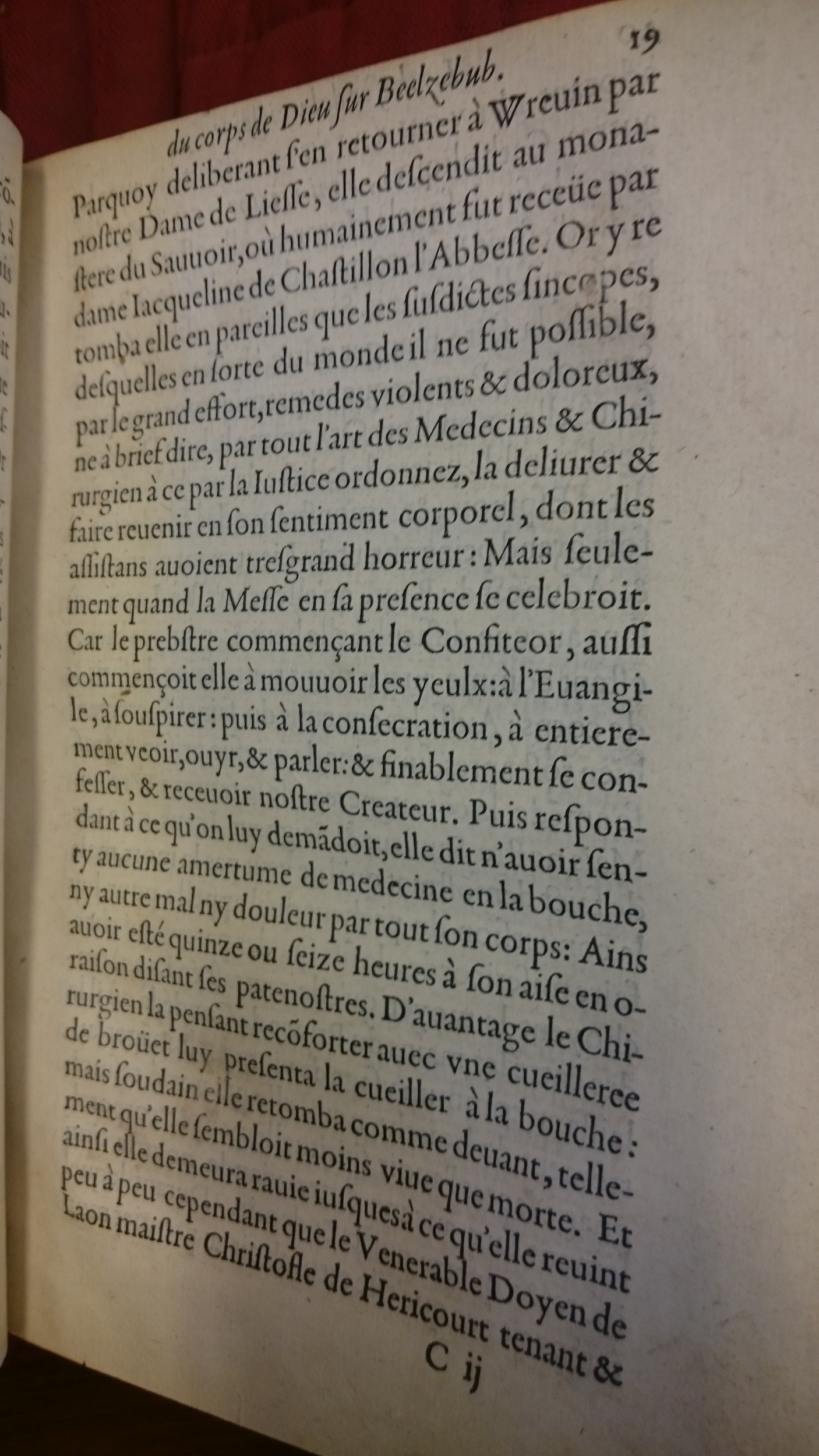 1578 - Nicolas Chesneau - Trésor et entière histoire de la triomphante victoire du corps de Dieu sur l’esprit malin - BM Lyon