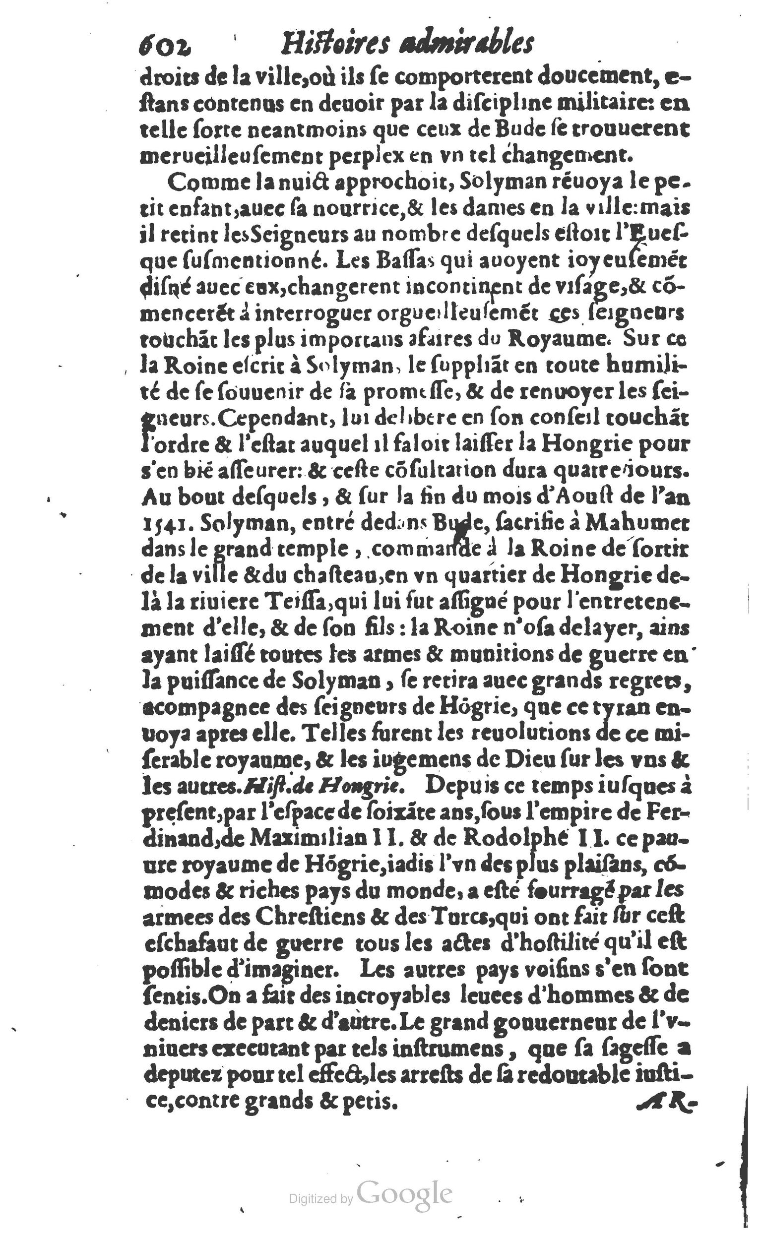 1610 - Paul Marceau - Trésor d’histoires admirables et mémorables - Princeton