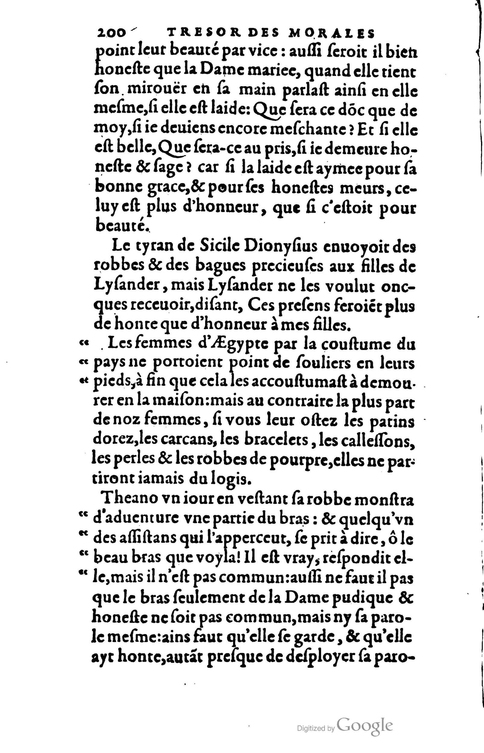 1578 - Jean Poupy - Trésor des morales de Plutarque - BSB Munich
