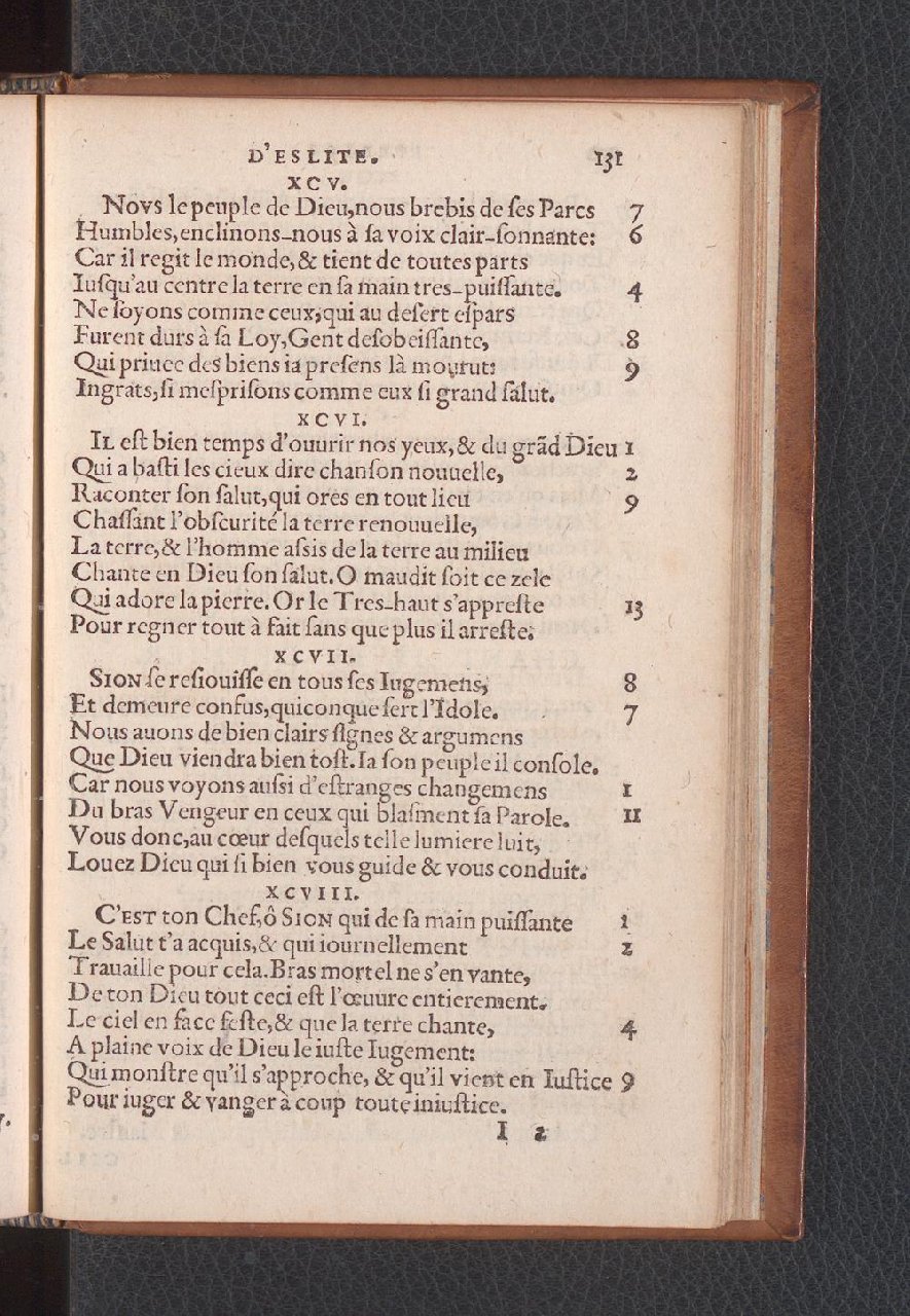 1577 - Jean de Laon - Trésor des 150 psaumes de David - Genève