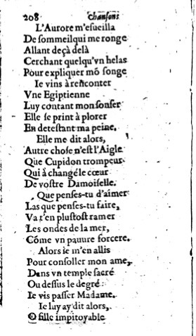 1623 - Jacques Cailloüé - Trésor ou recueil des chansons amoureuses - British Library