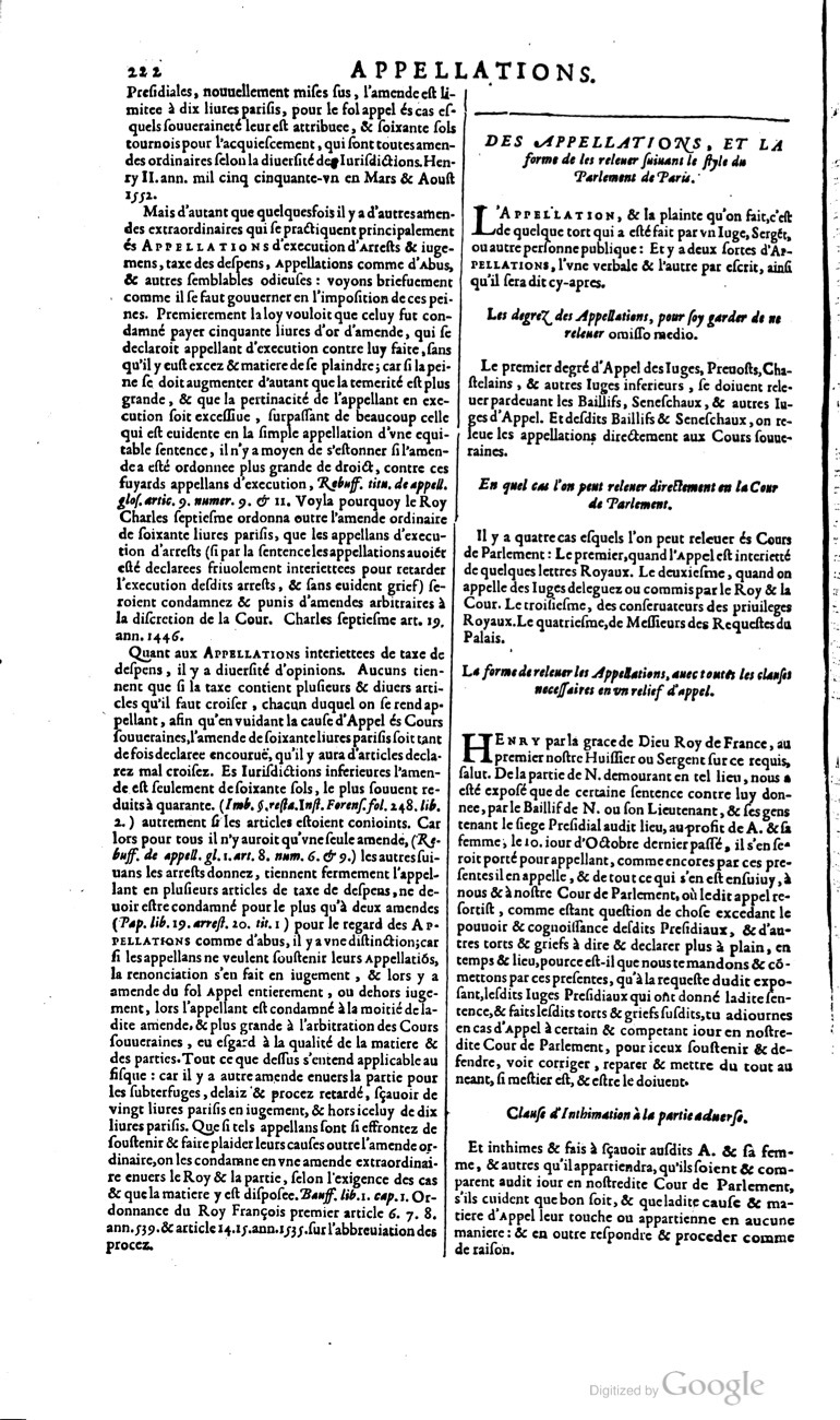 1629 - Veuve Nicolas Buon - Trésor du droit français (21754 T. 1) - BM Lyon
