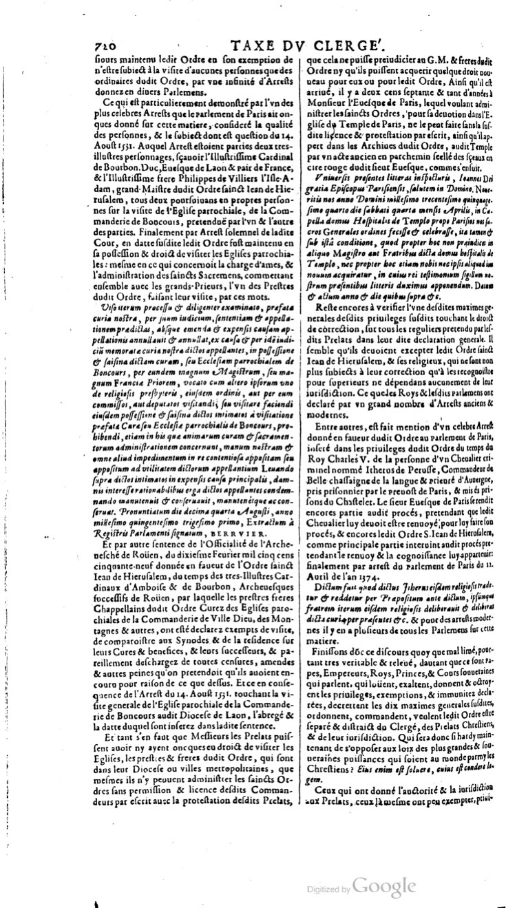1629 - Veuve Nicolas Buon - Trésor du droit français (21754 T. 3) - BM Lyon