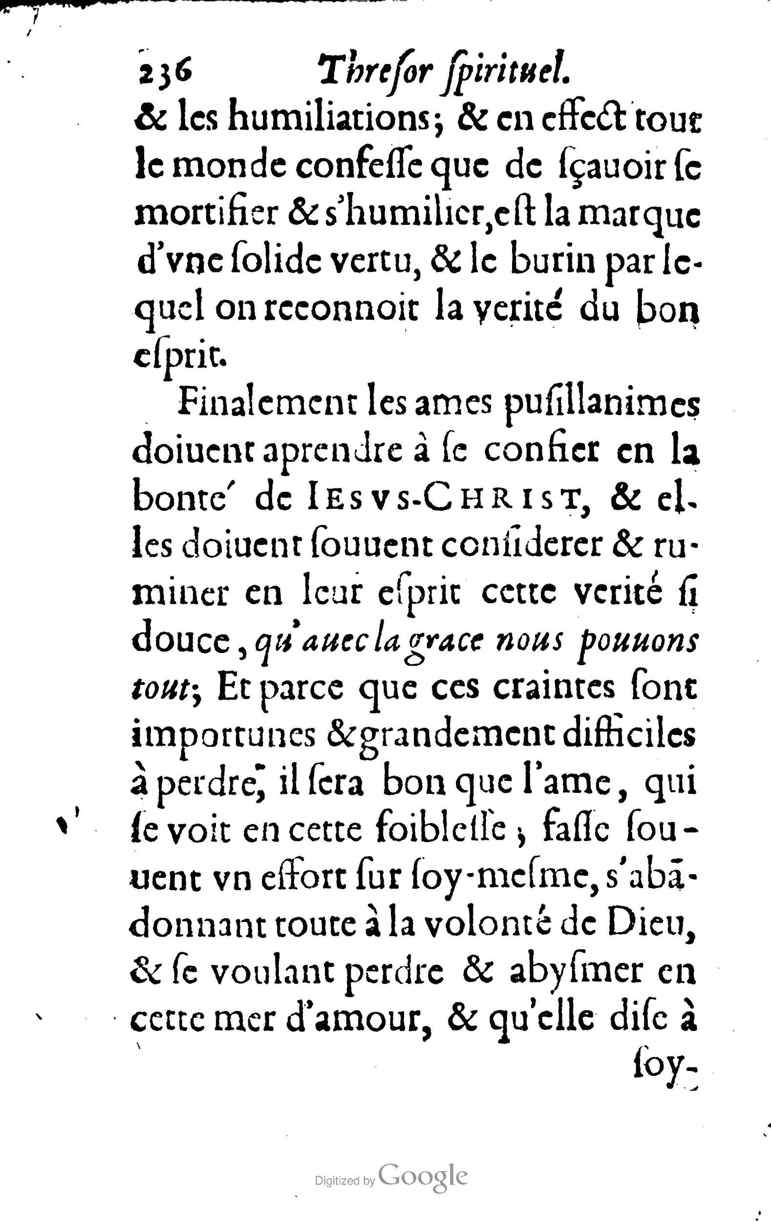 1633 - François Waudré - Trésor spirituel contenant les excellences du christianisme - BM Lyon
