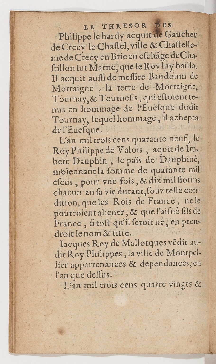 1583 - Galiot Corrozet - Trésor des histoires de France - BnF