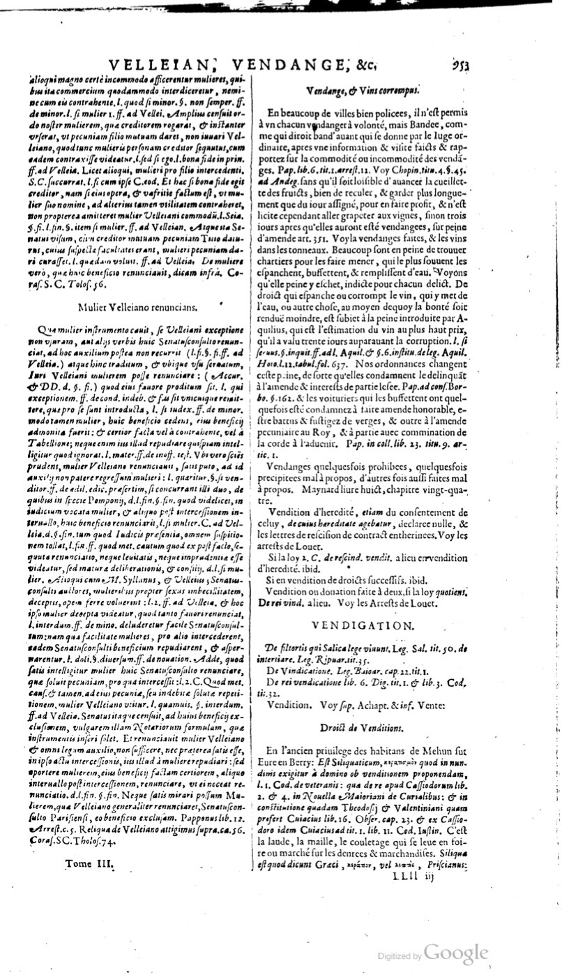1629 - Veuve Nicolas Buon - Trésor du droit français (21754 T. 3) - BM Lyon