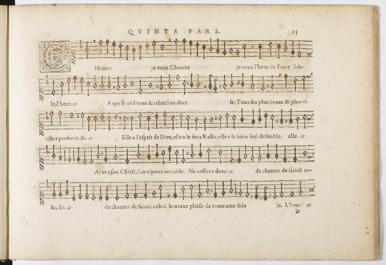 1594 - Paul Marceau - Trésor de musique d&#039;Orlande de Lassus, Superius, Bassus, Tenor, Quinta pars - BnF