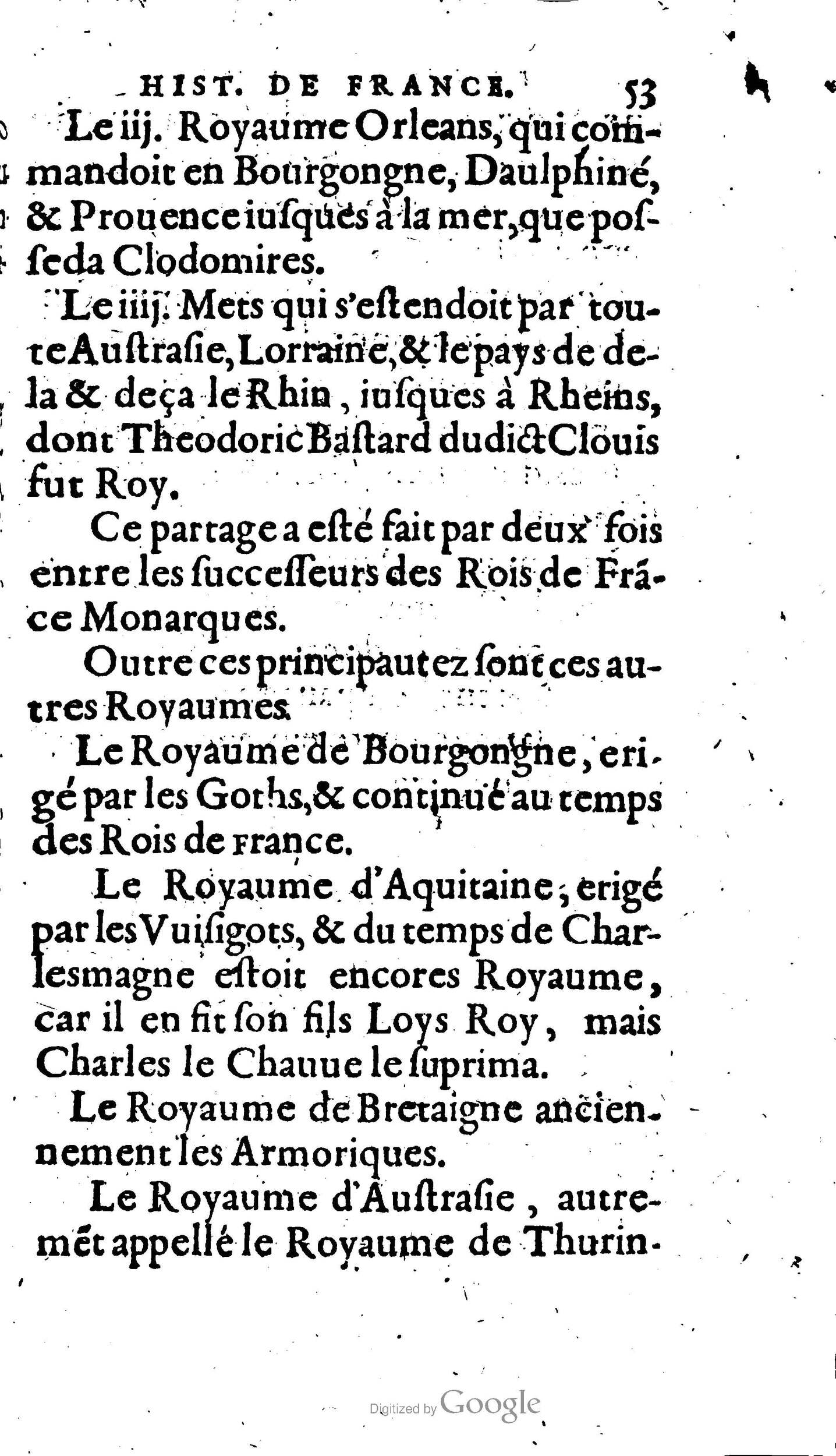 1604 - Galiot Corrozet - Trésor des histoires de France - BnF Arsenal