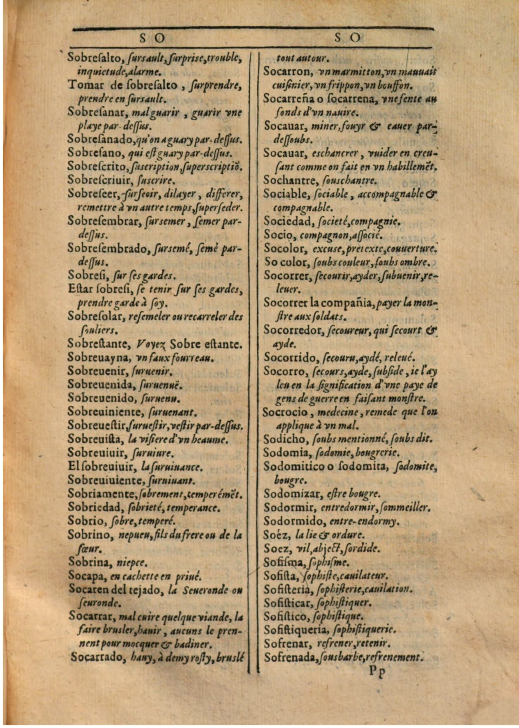 1607 - Marc Orry - Trésor des deux langues espagnole et française (Première partie) - BSB Munich 1607 - Marc Orry - Trésor des deux langues espagnole et française (Première partie) - BSB Munich