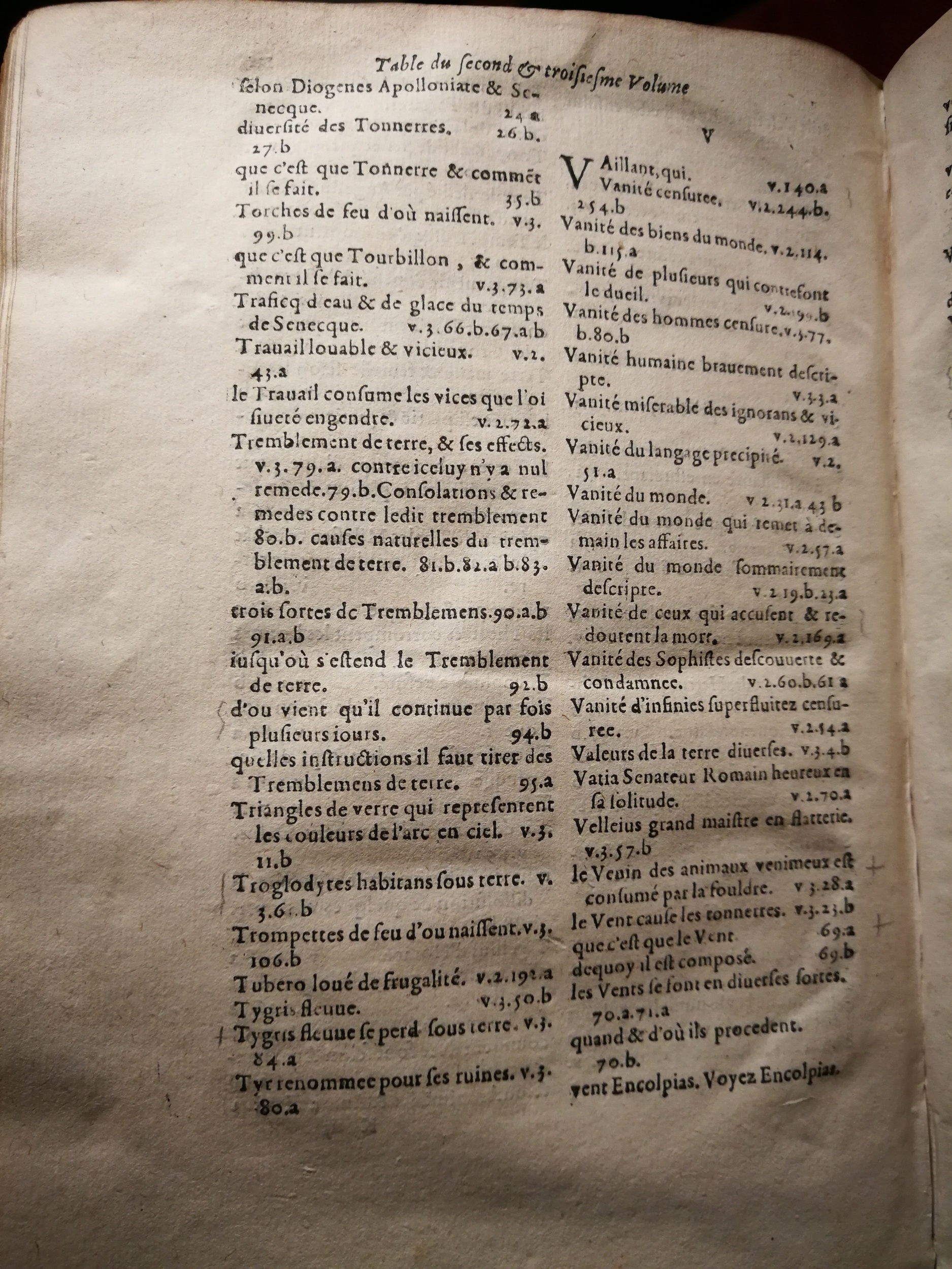 1595 - Jean Houzé - Œuvres morales et mêlées de Sénèque, Trésor de philosophie morale - T. 3 - BnF