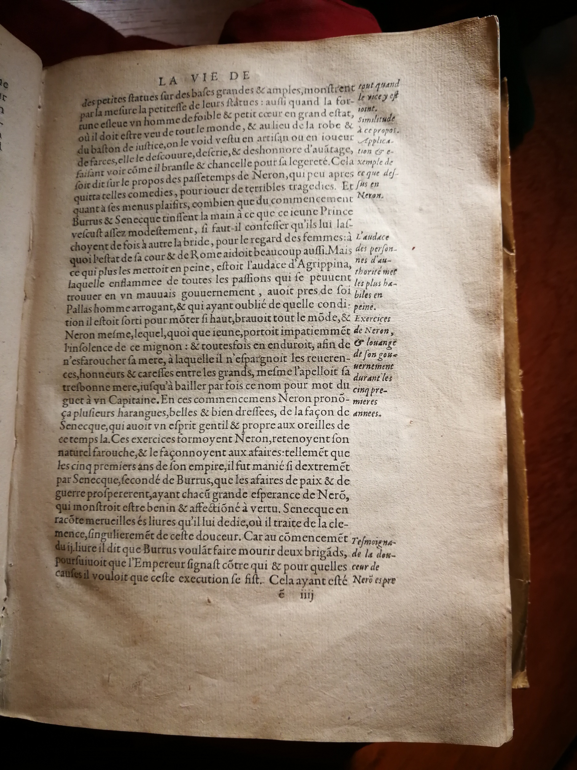 1595 - Jean Houzé - Œuvres morales et mêlées de Sénèque, Trésor de philosophie morale - T. 1 - BnF
