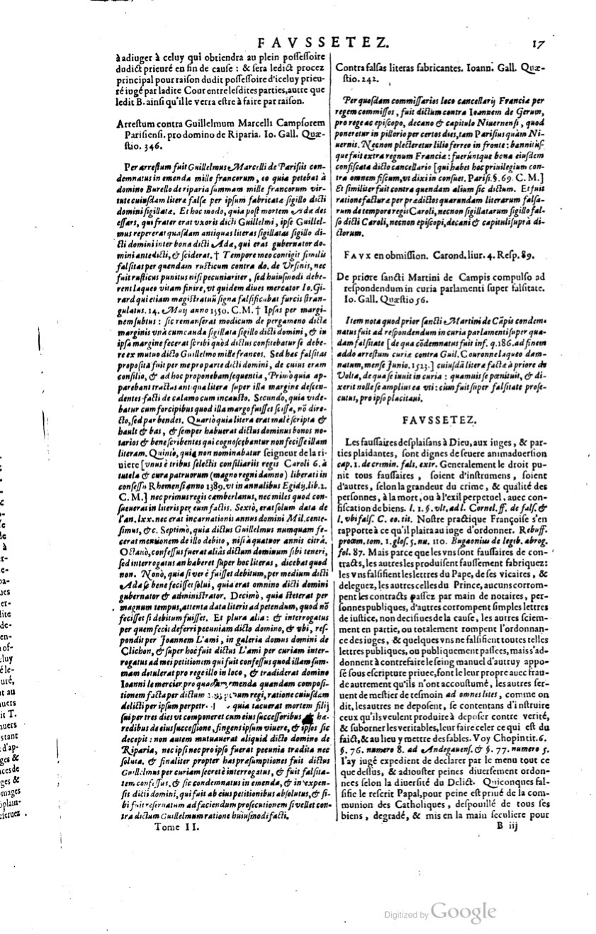 1629 - Veuve Nicolas Buon - Trésor du droit français (29620 T. 2) - BM Lyon