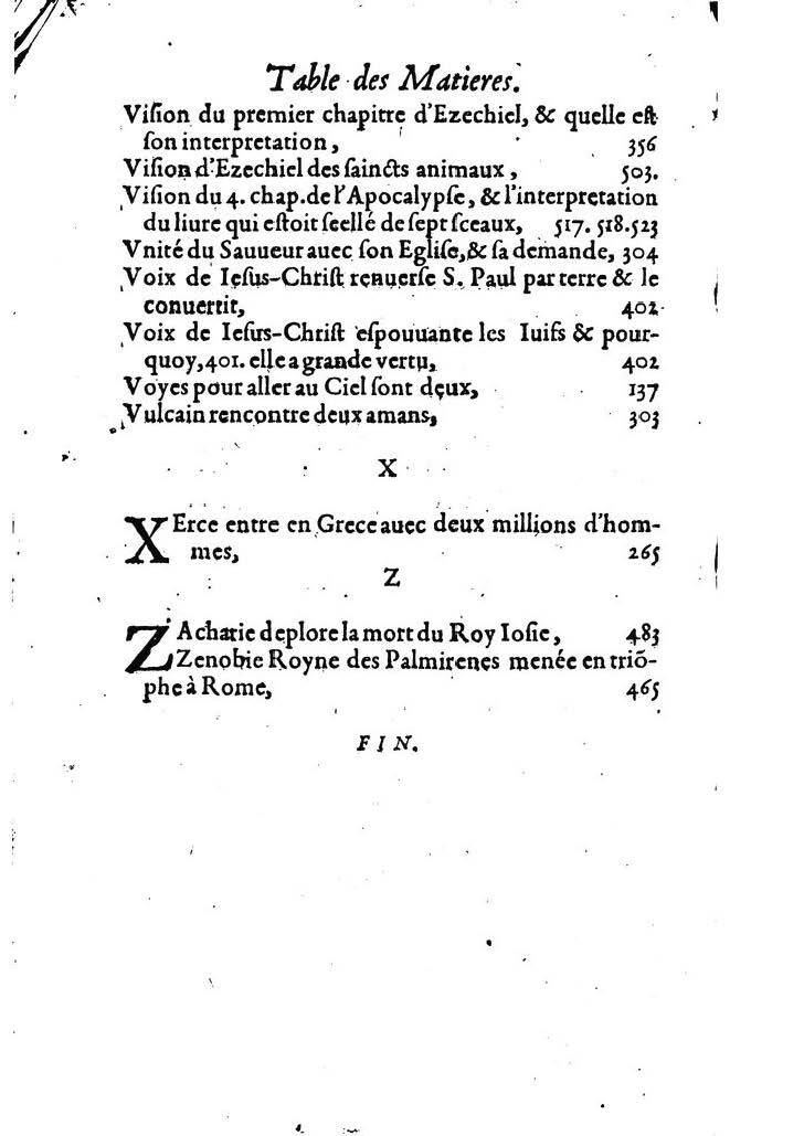 1607 - Nicolas Du Fossé - Trésor quadragésimal - T 02 - BM Lyon