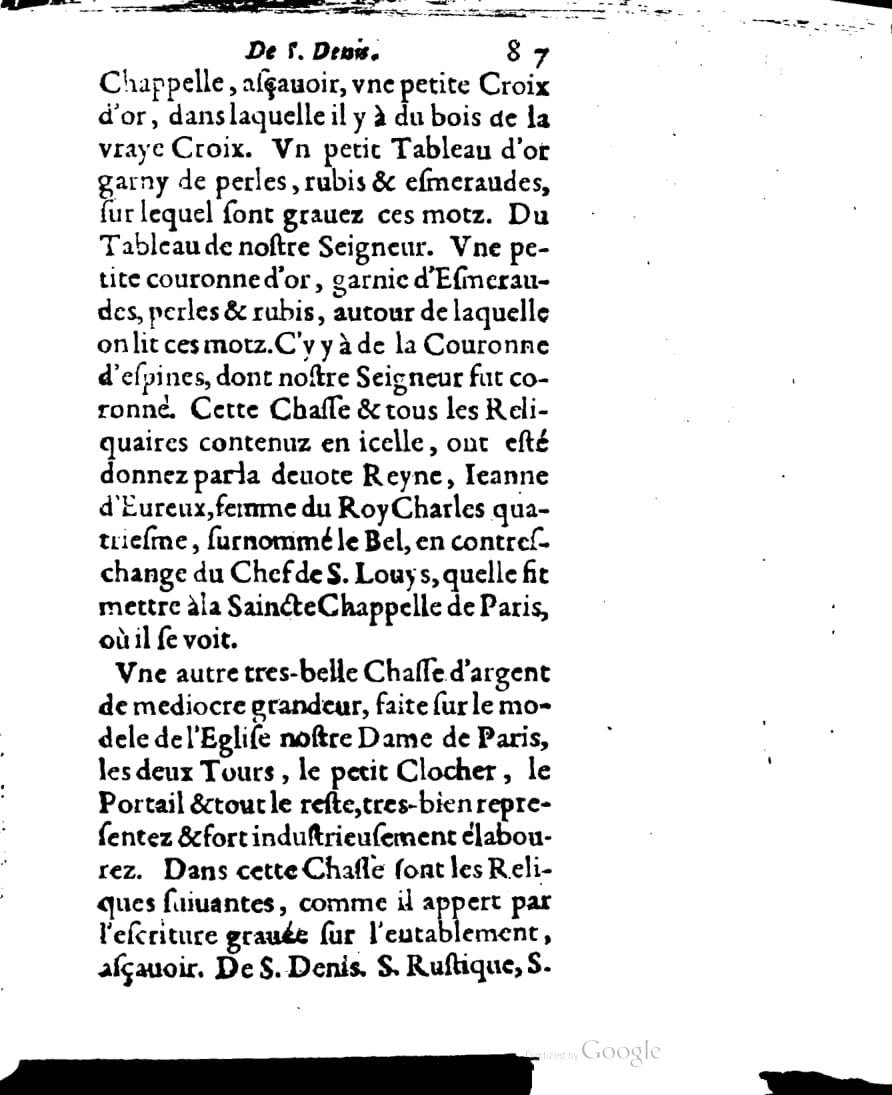 1636 - Jean Billaine - Trésor sacré ou inventaire des saintes reliques - British Library
