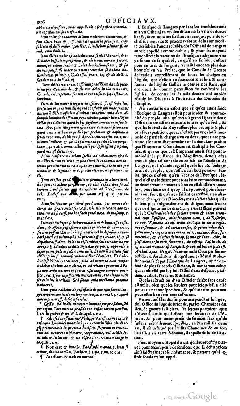 1629 - Veuve Nicolas Buon - Trésor du droit français (29620 T. 2) - BM Lyon