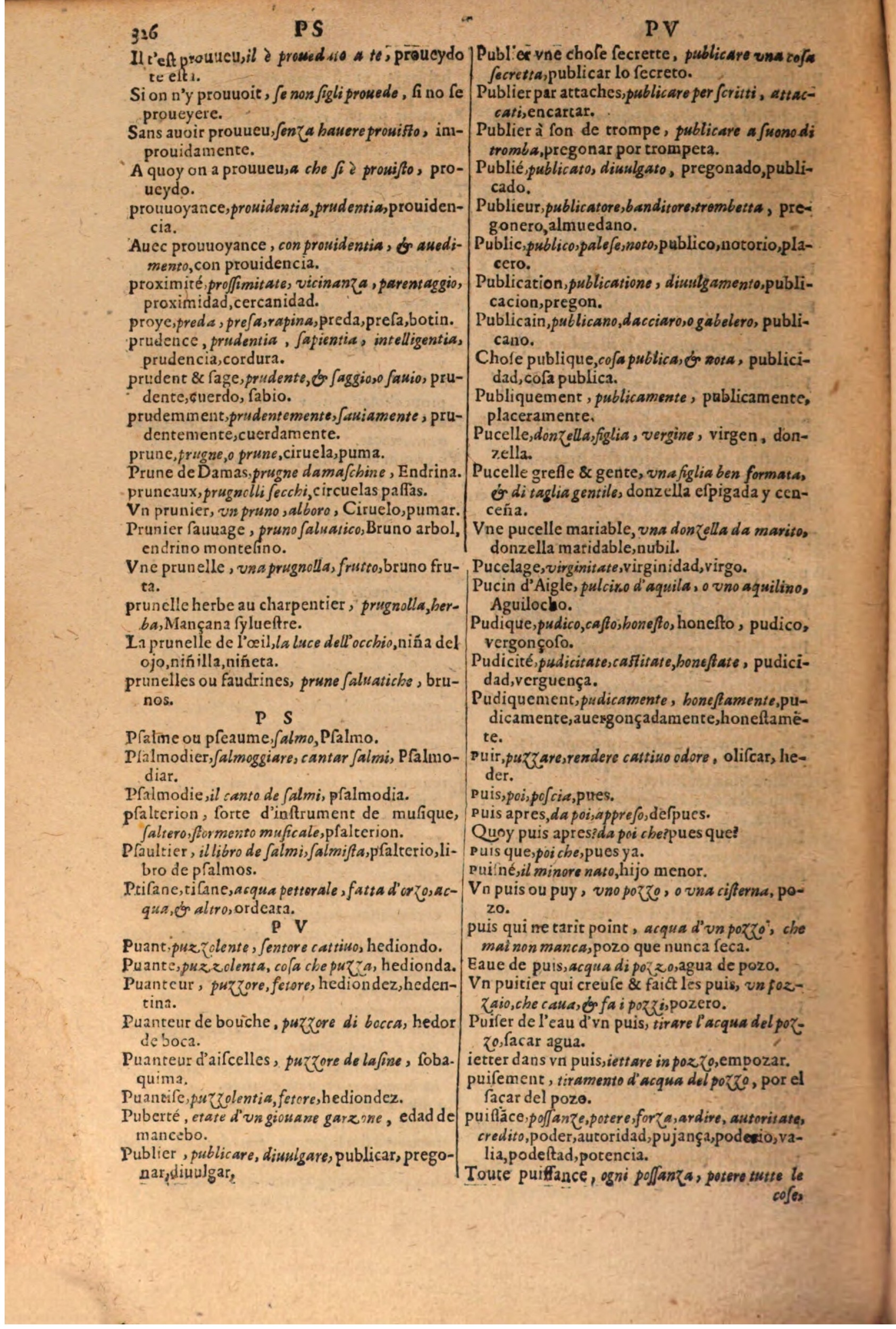 1616 - Pierre de la Rovière - Trésor des trois langues (Seconde partie) - BSB Munich
