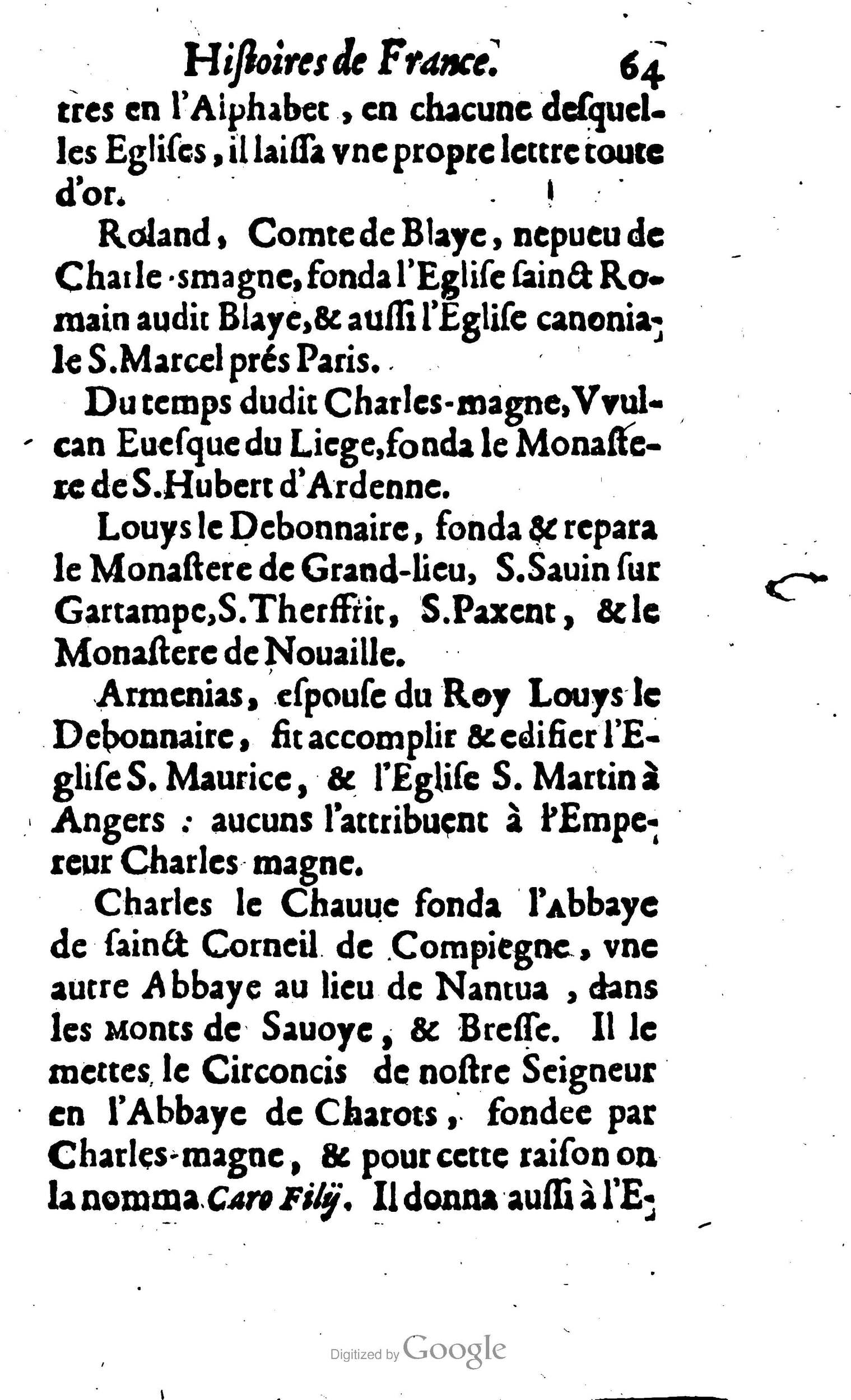 1638 - Jean Corrozet - Trésor des histoires de France - BM Lyon