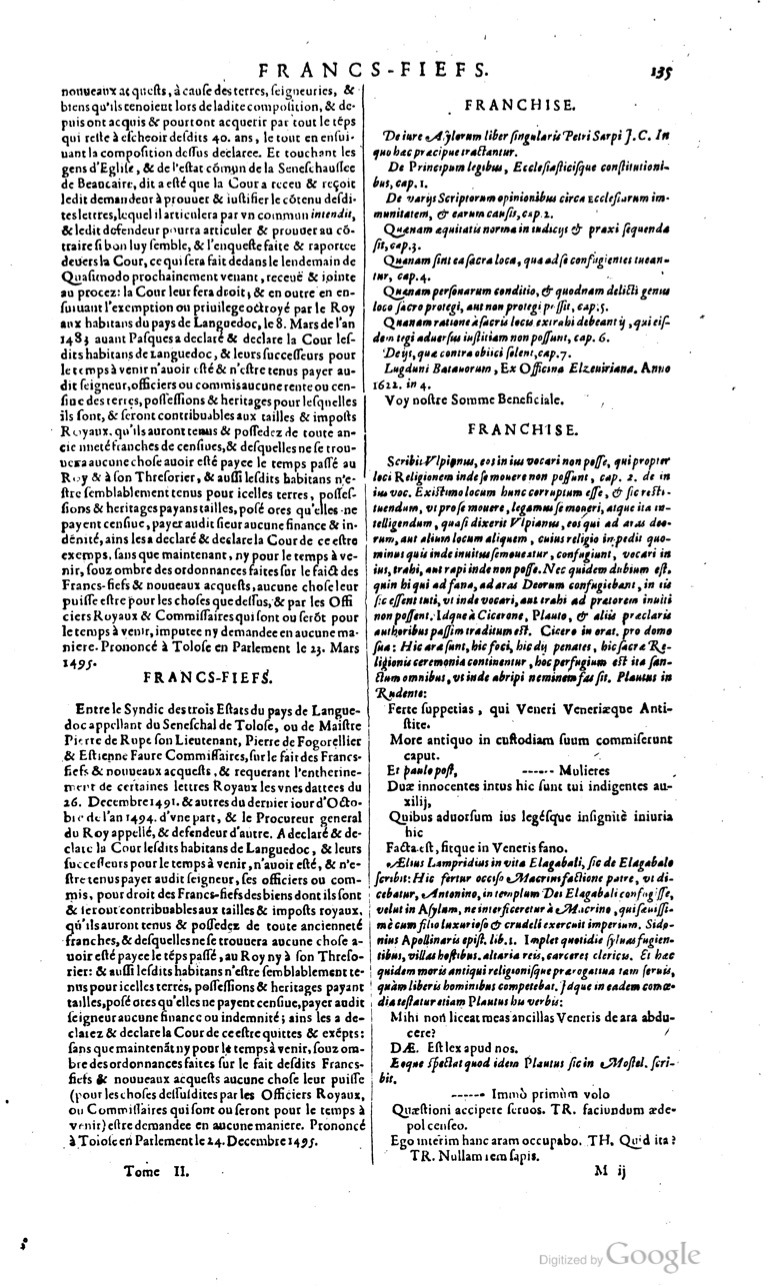 1629 - Veuve Nicolas Buon - Trésor du droit français (21754 T. 2) - BM Lyon