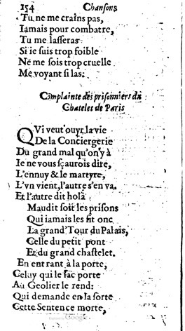 1623 - Jacques Cailloüé - Trésor ou recueil des chansons amoureuses - British Library