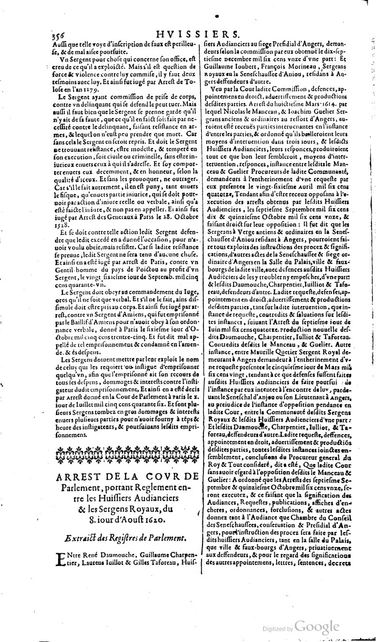 1629 - Veuve Nicolas Buon - Trésor du droit français (29620 T. 2) - BM Lyon