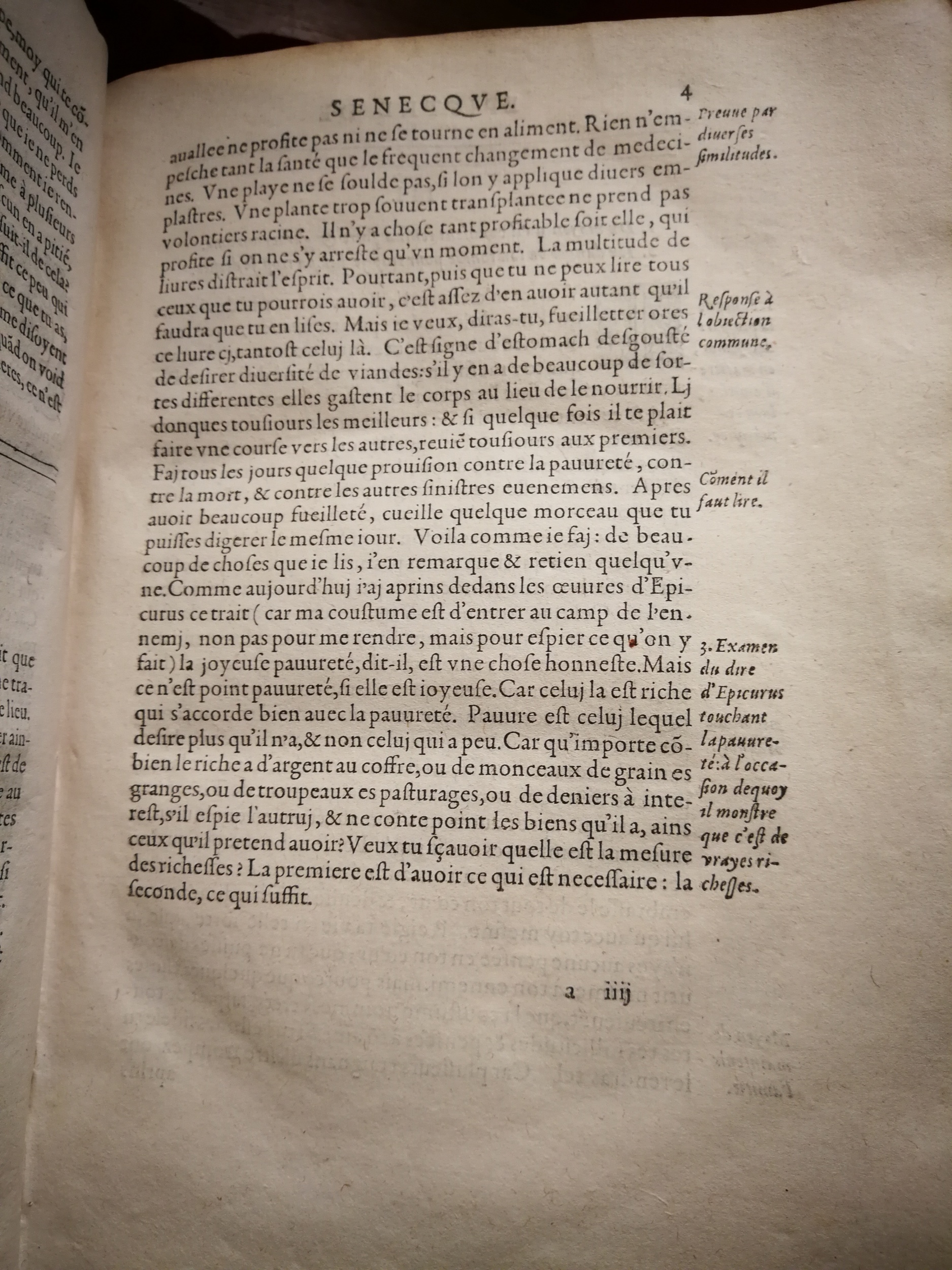 1590 (= 1595) - Jean Houzé - Œuvres morales et mêlées de Sénèque, Trésor de philosophie morale - T. 2 - BnF