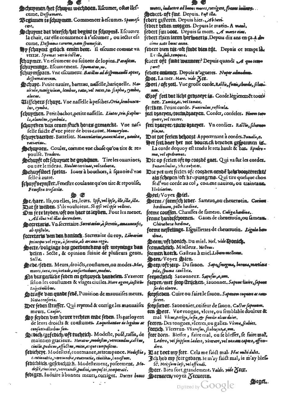 1573 - Christophe Plantin - Trésor du langage bas-allemand - BM Lyon