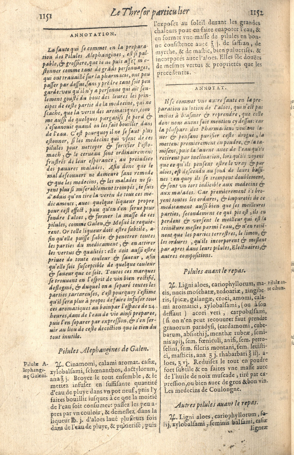 1610 - Étienne Gamonet - Grand Trésor ou dispensaire - CESR Tours