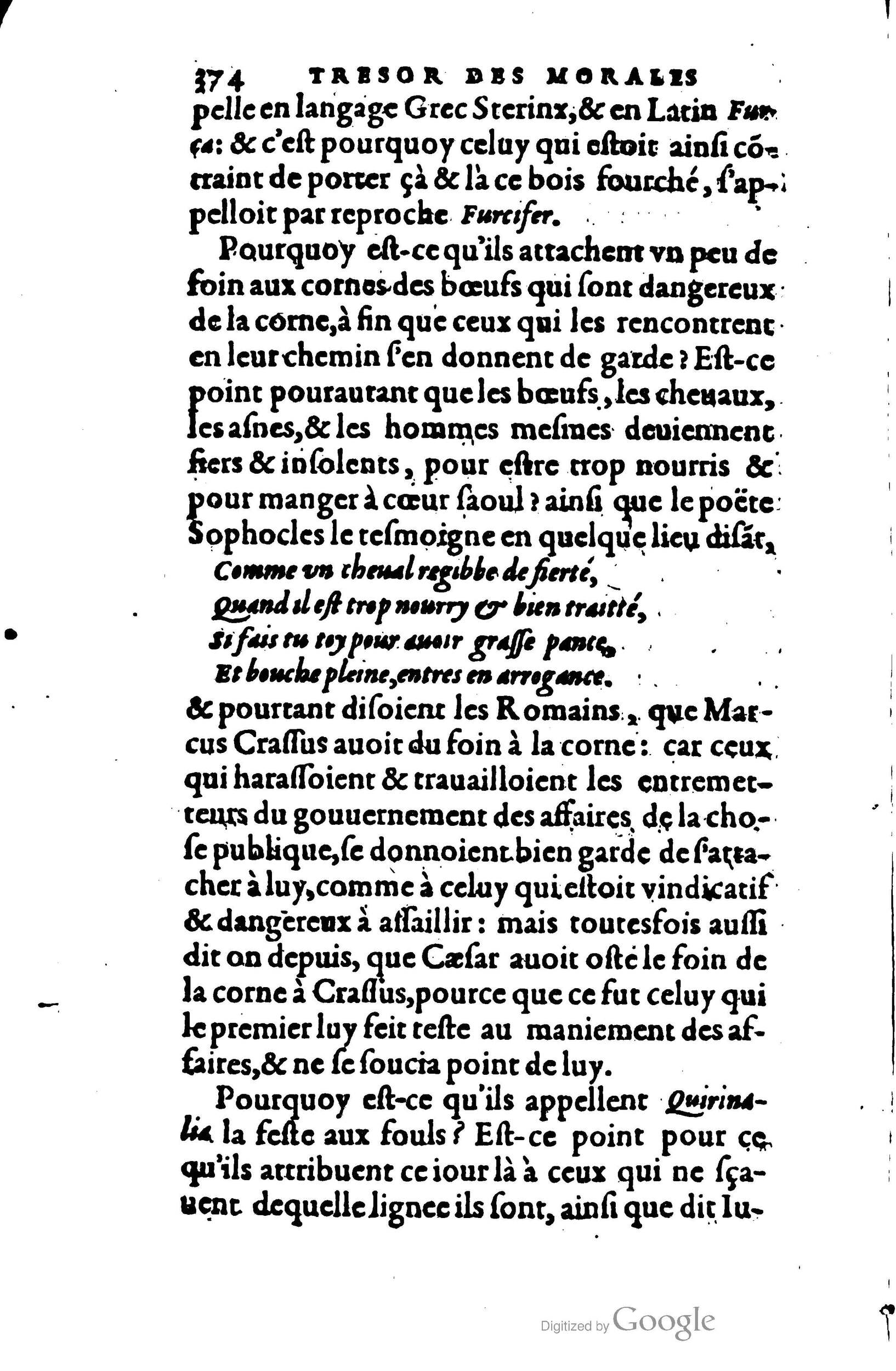 1578 - Jean Poupy - Trésor des morales de Plutarque - BSB Munich