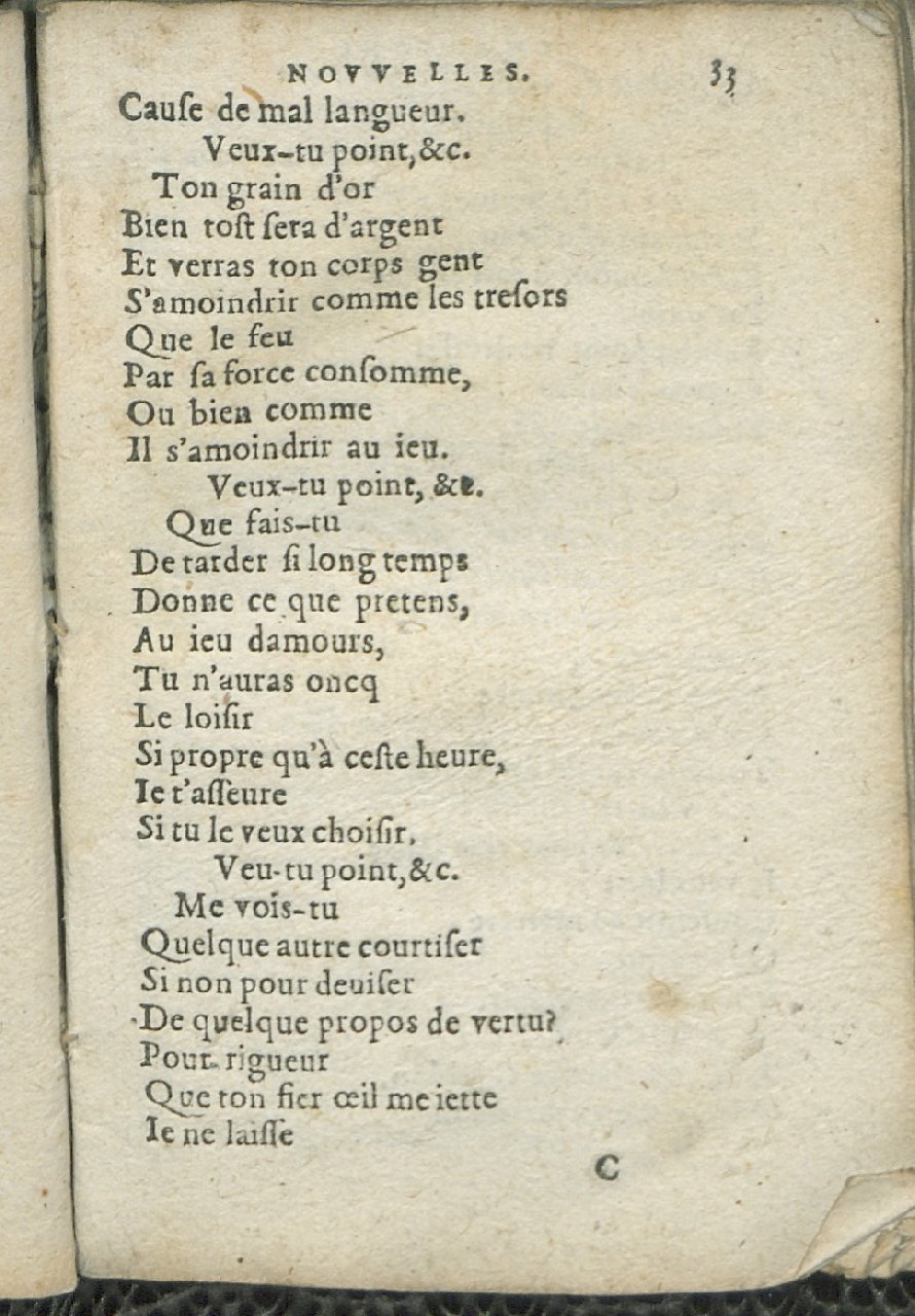 1575 - Pierre Brenouzet - Trésor de tous les recueils de chansons, tant amoureuses, rustiques, que musicales - Det KLG Copenhague