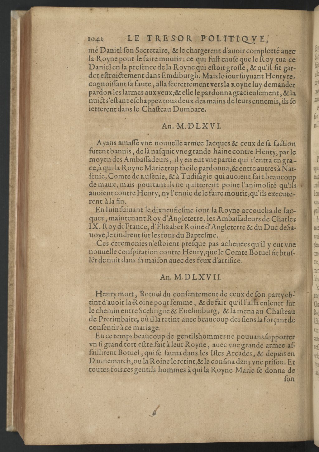 1608 - Nicolas Du Fossé - Trésor politique - BnF Tolbiac