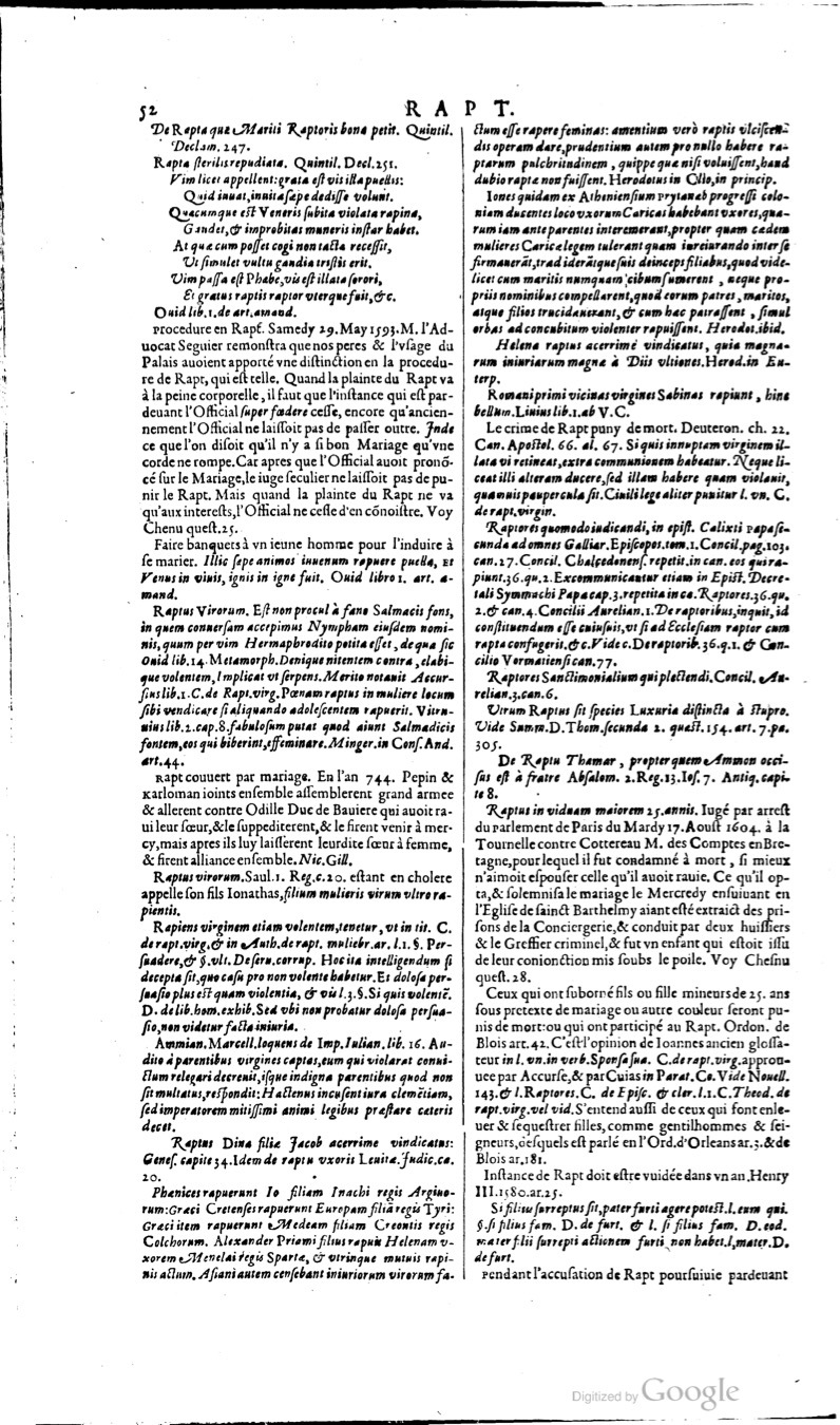 1629 - Veuve Nicolas Buon - Trésor du droit français (21754 T. 3) - BM Lyon