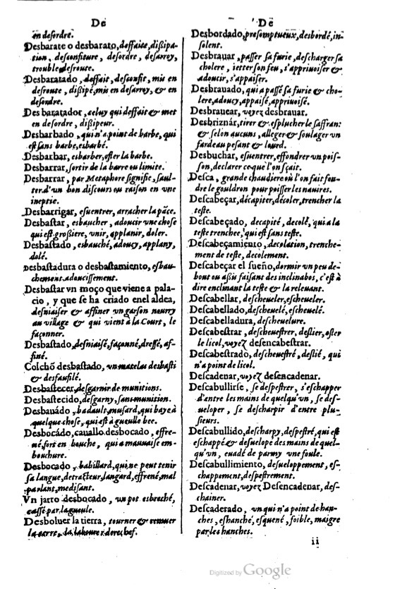 1621 - Adrian Tiffaine - Trésor des deux langues espagnole et française - BM Lyon